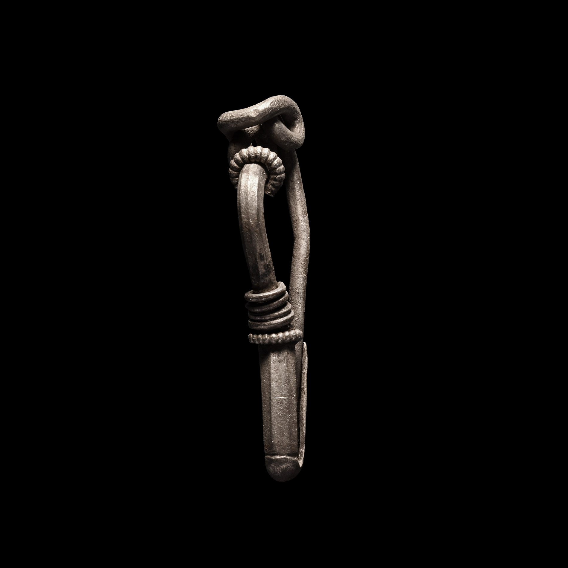 Iron Age Celtic Silver Fibula