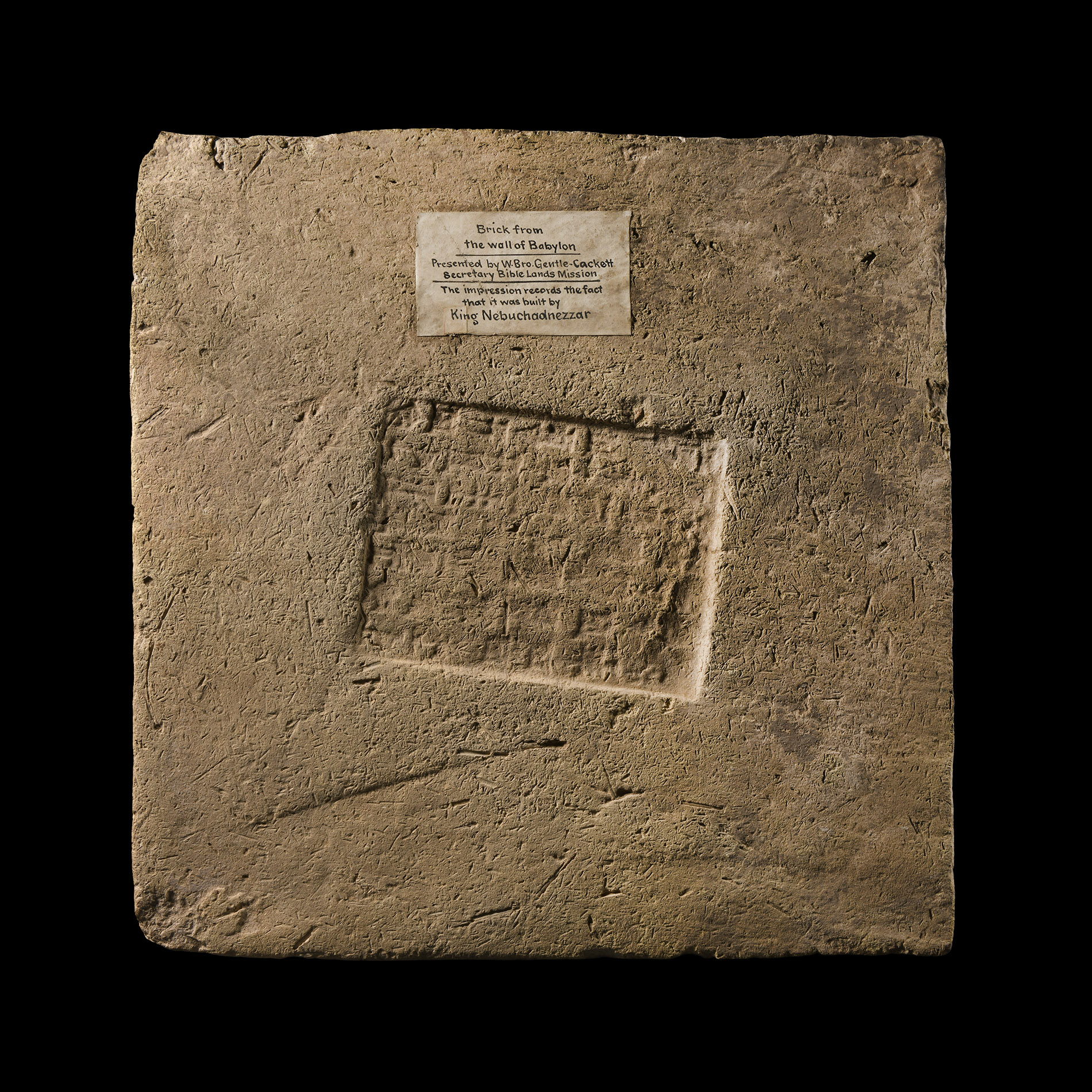 Large 'King Nebuchadnezzar the Great' Brick from the Wall of Babylon