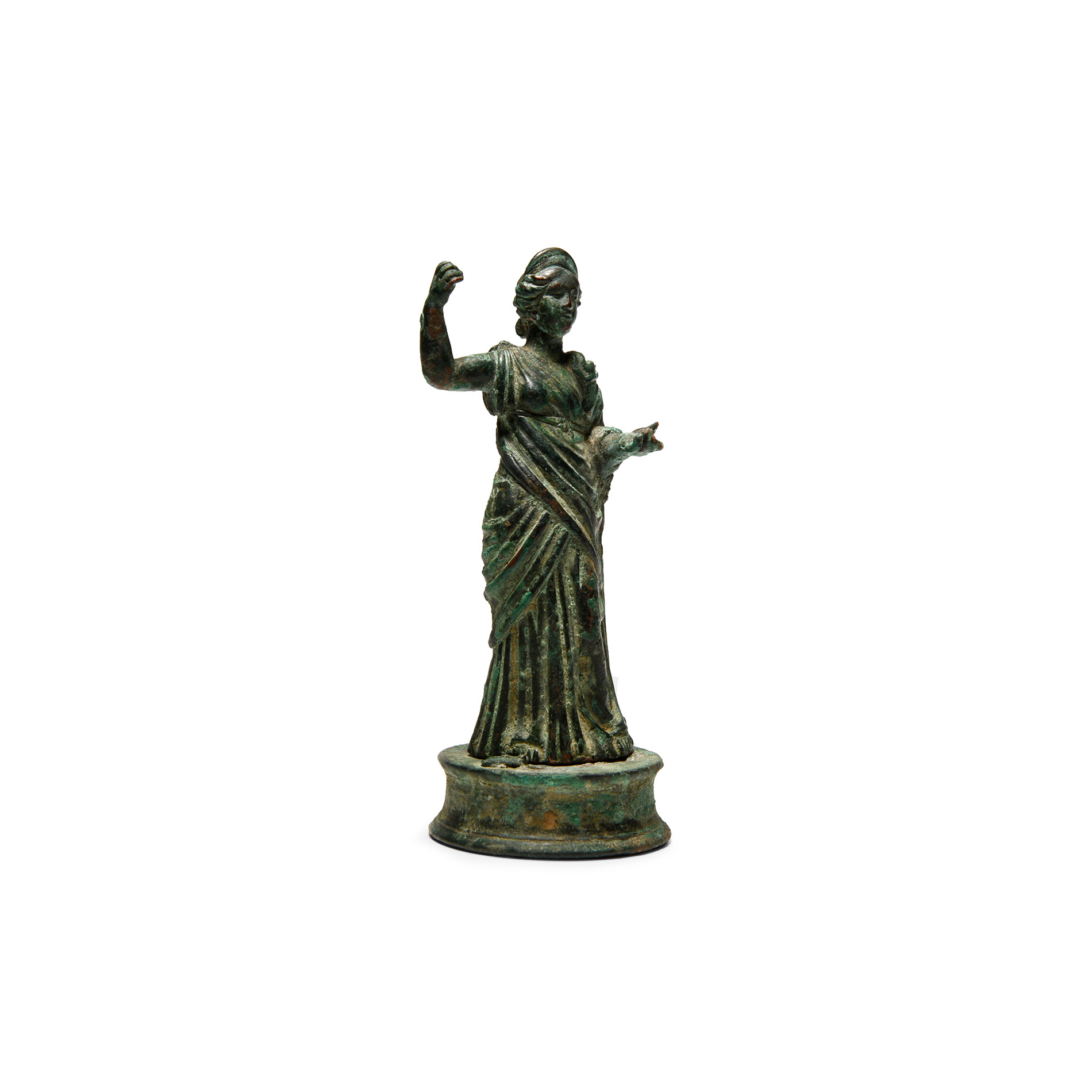 Roman Statuette of the Goddess Fortuna