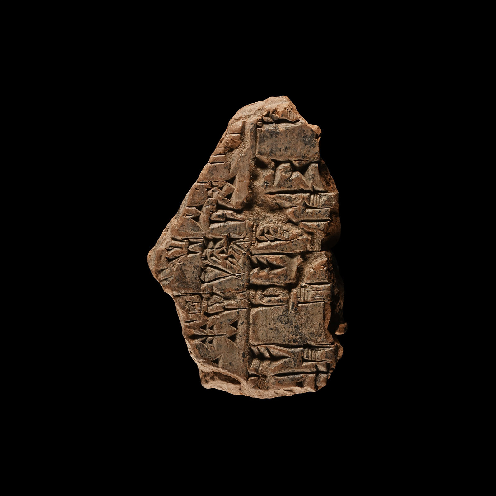 Ur III Cuneiform Tablet Fragment with an Inventory of Fields