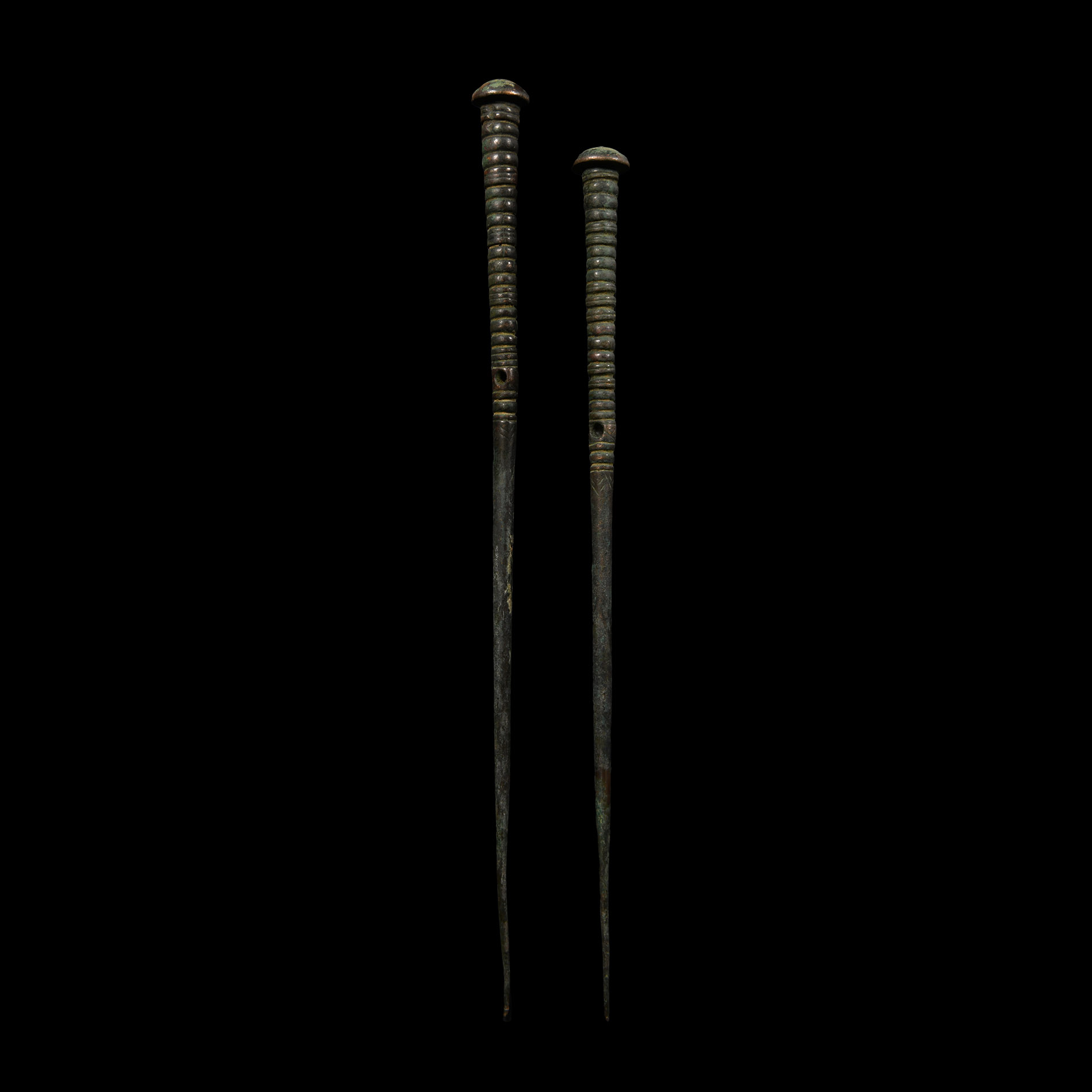 Luristan Decorated Pin Pair