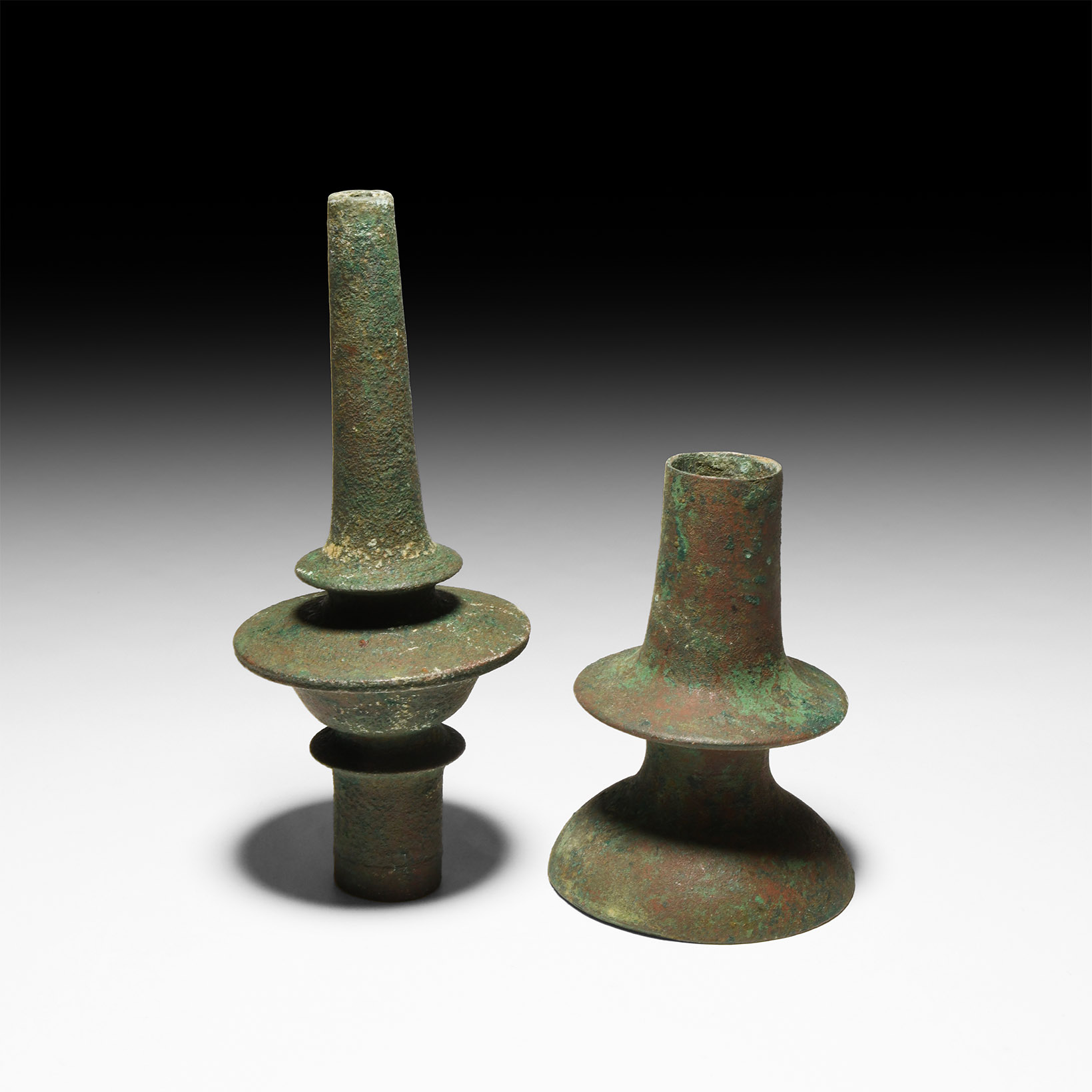Byzantine Bronze Oil Lamp Stands