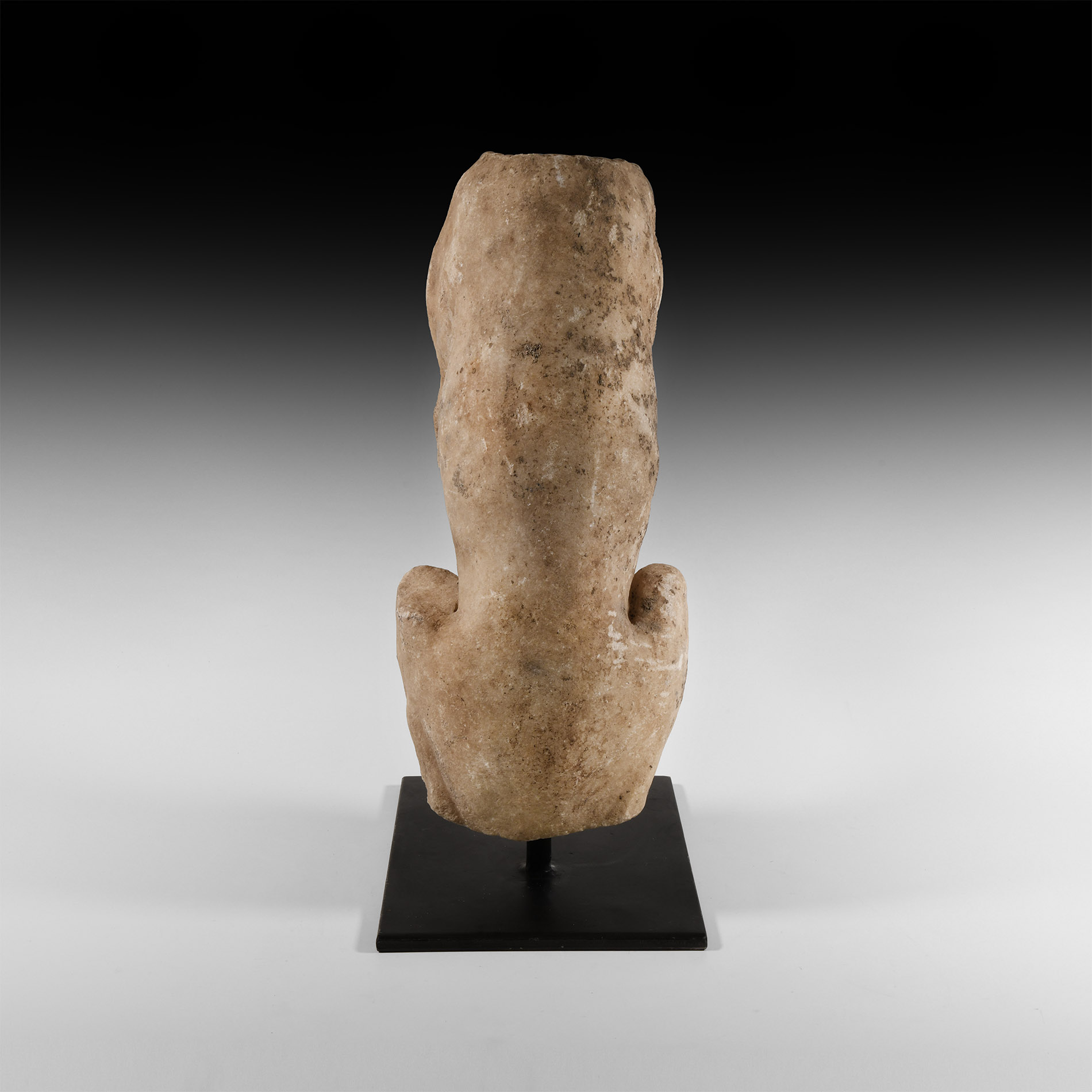 Roman Marble Seated Hound Statue