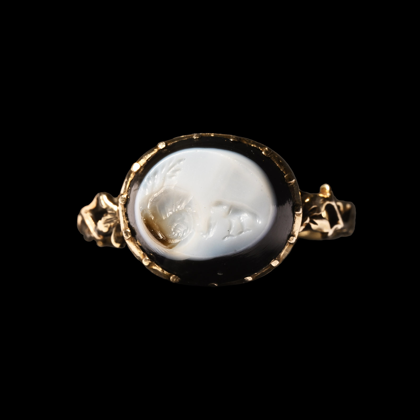 Roman Gemstone in Gold Ring