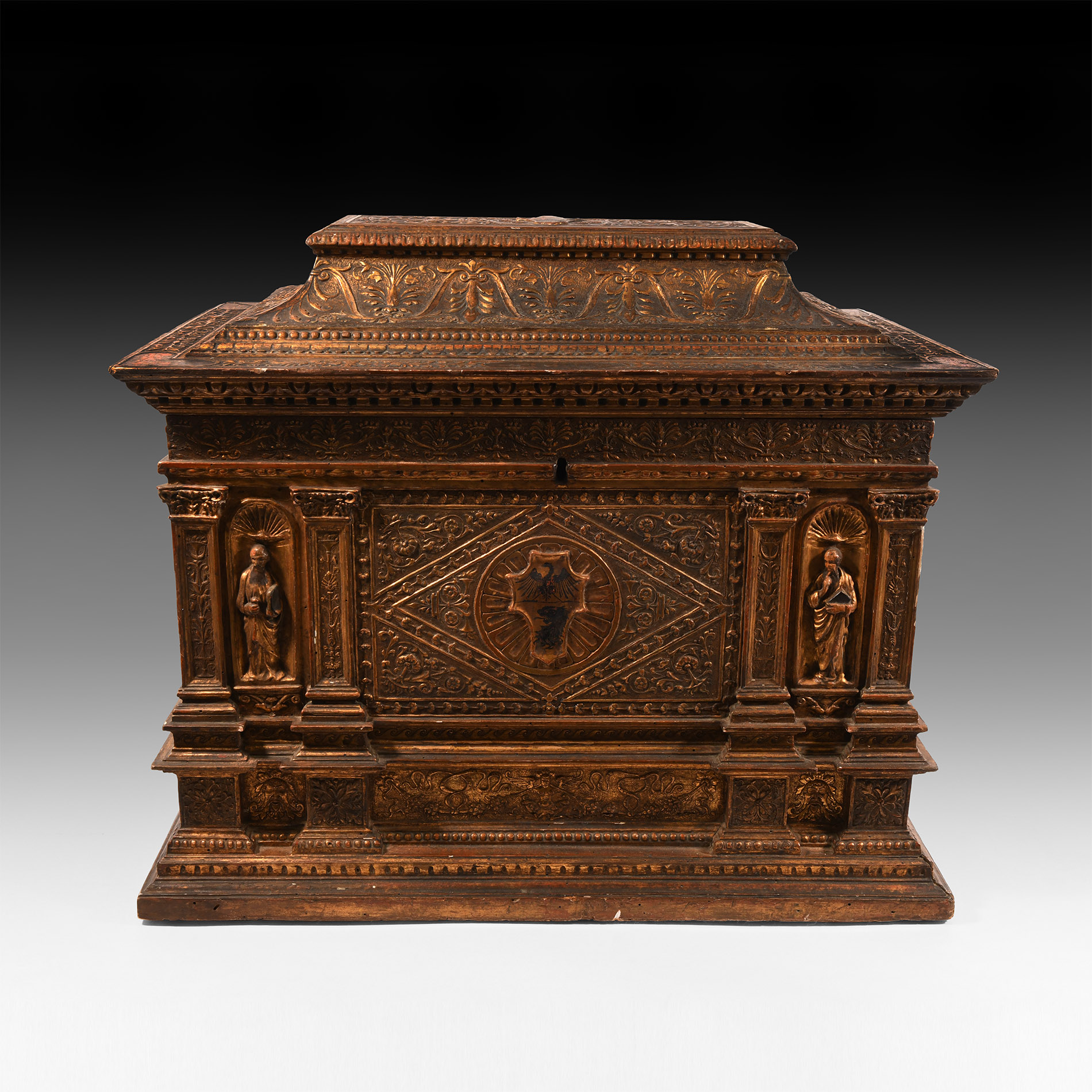 Northern Italian Gilt Wooden Casket