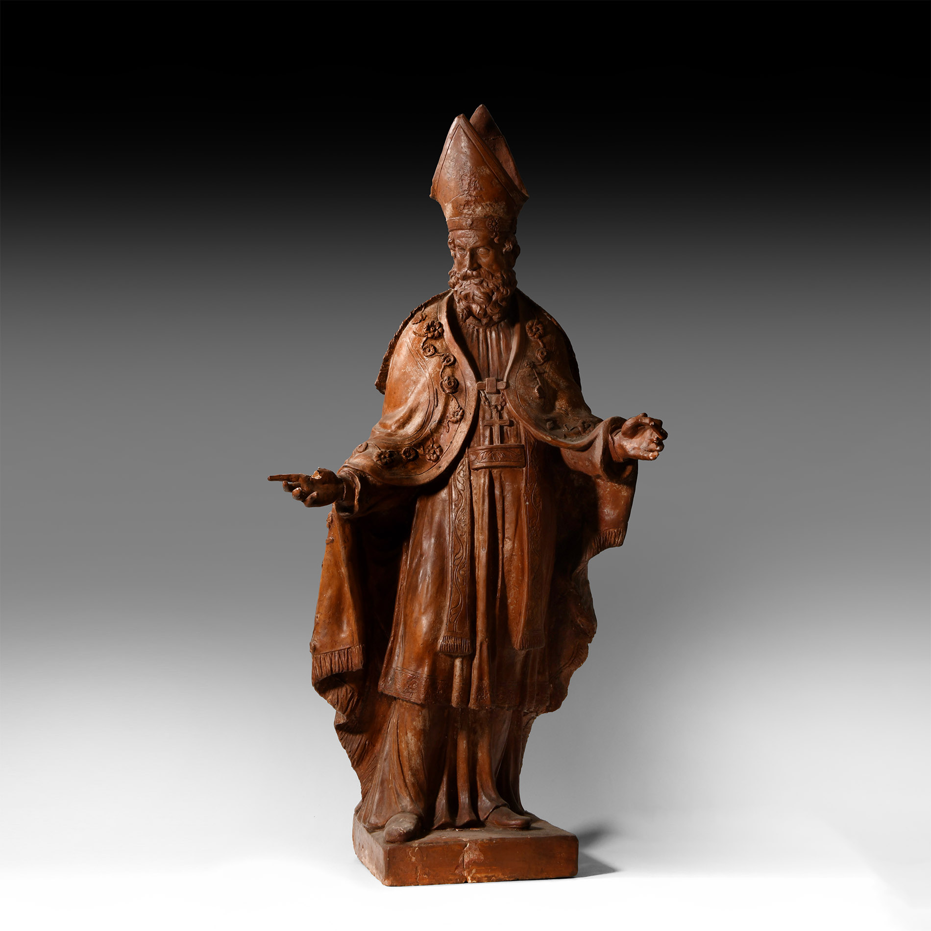 Post Medieval Statue of Saint Nicholas
