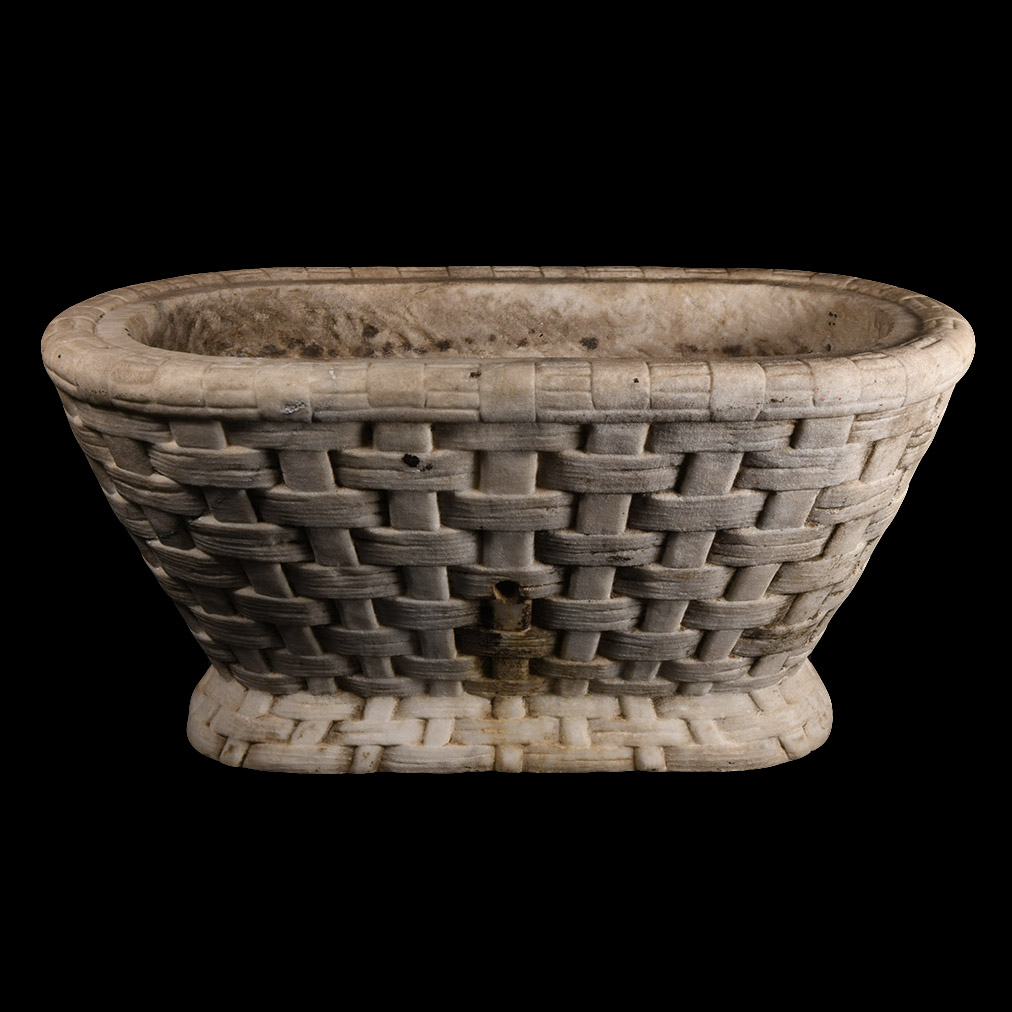 Post Medieval Marble Basket