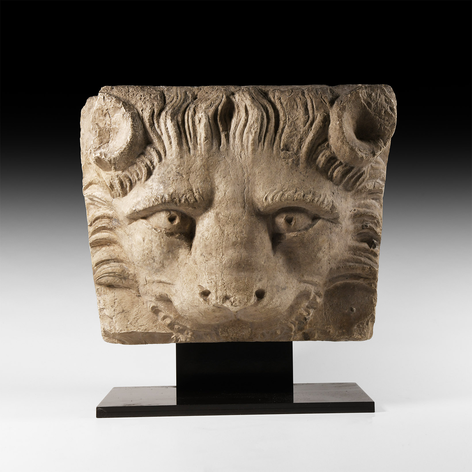 Medieval Block with Lion Relief