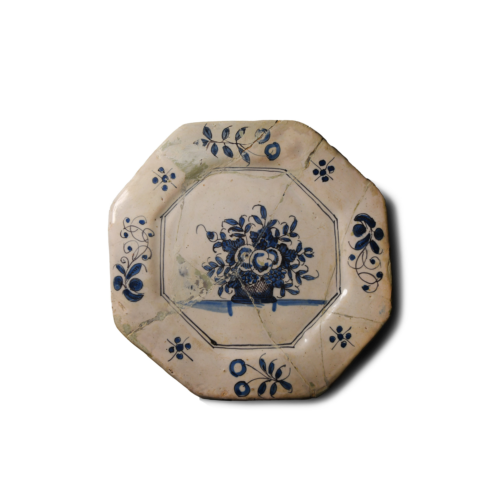 Post Medieval Delft Tin-Glazed Ceramic Plate