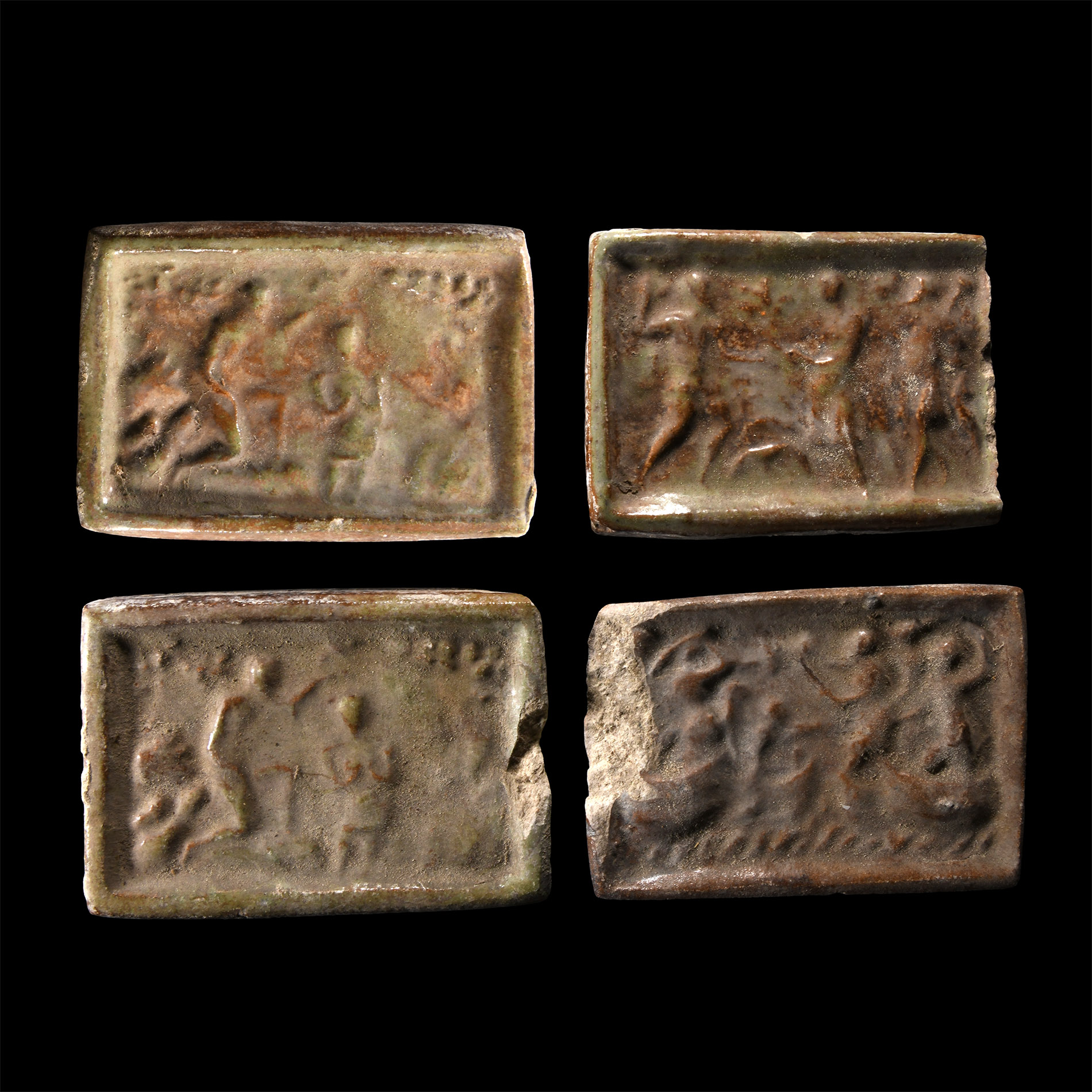 Post Medieval Biblical Ceramic Tile Group