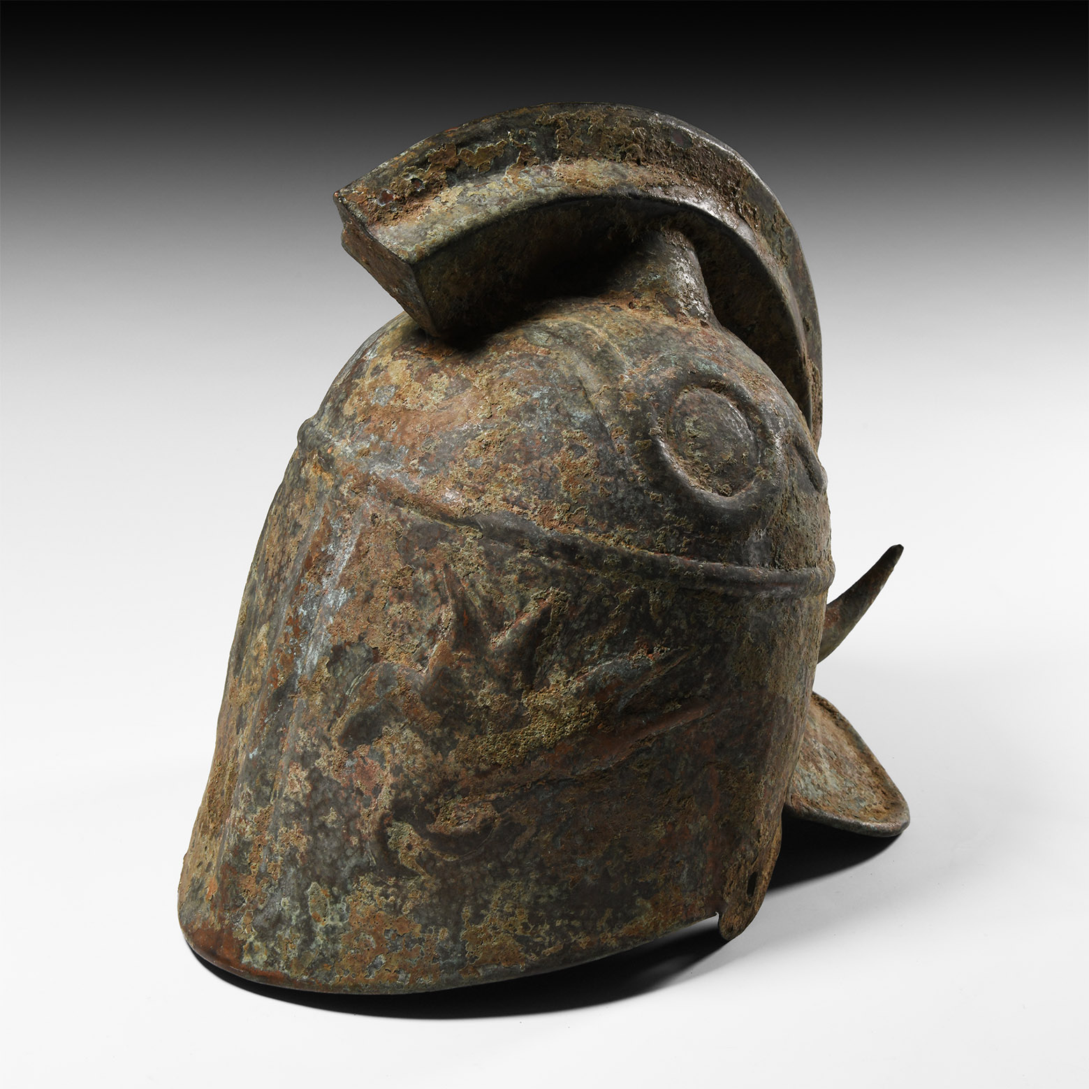 Greek Style Bronze Helmet