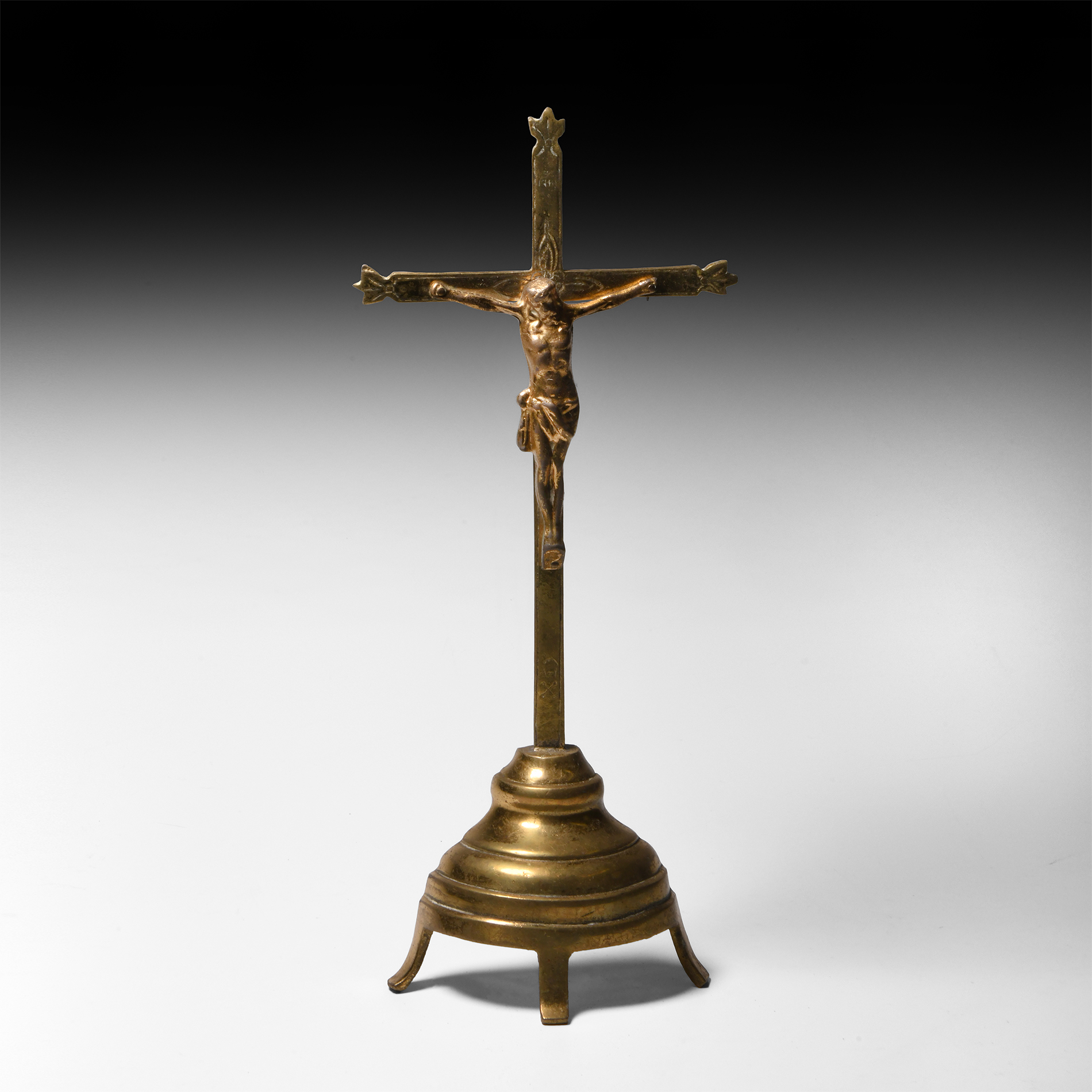 Post Medieval Brass Crucifix