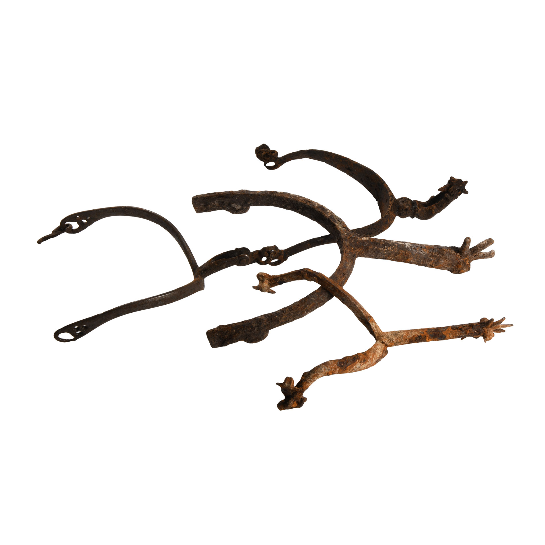 Medieval Iron Rowel Spur Collection