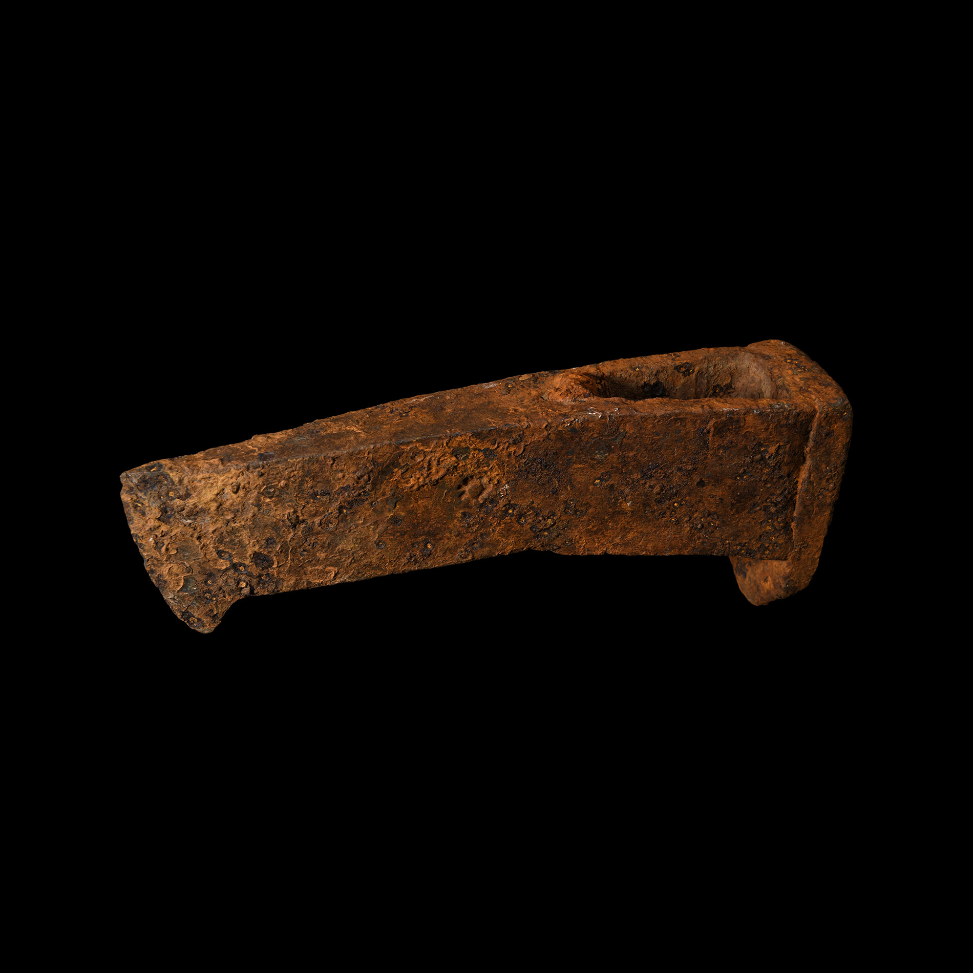 Post Medieval Iron Axehead with Maker's Marks