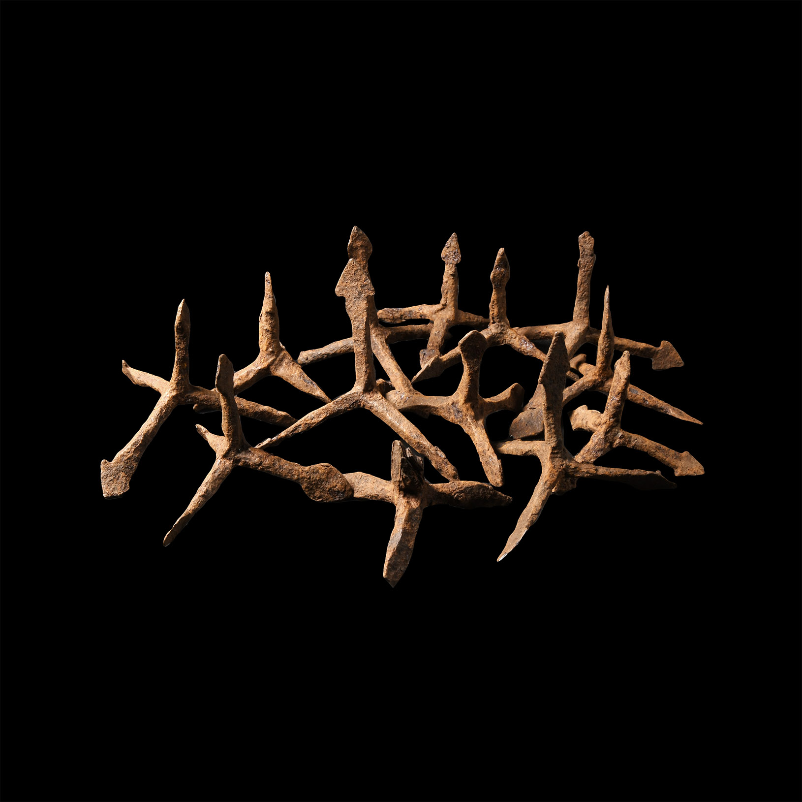 Medieval Iron Caltrop Group