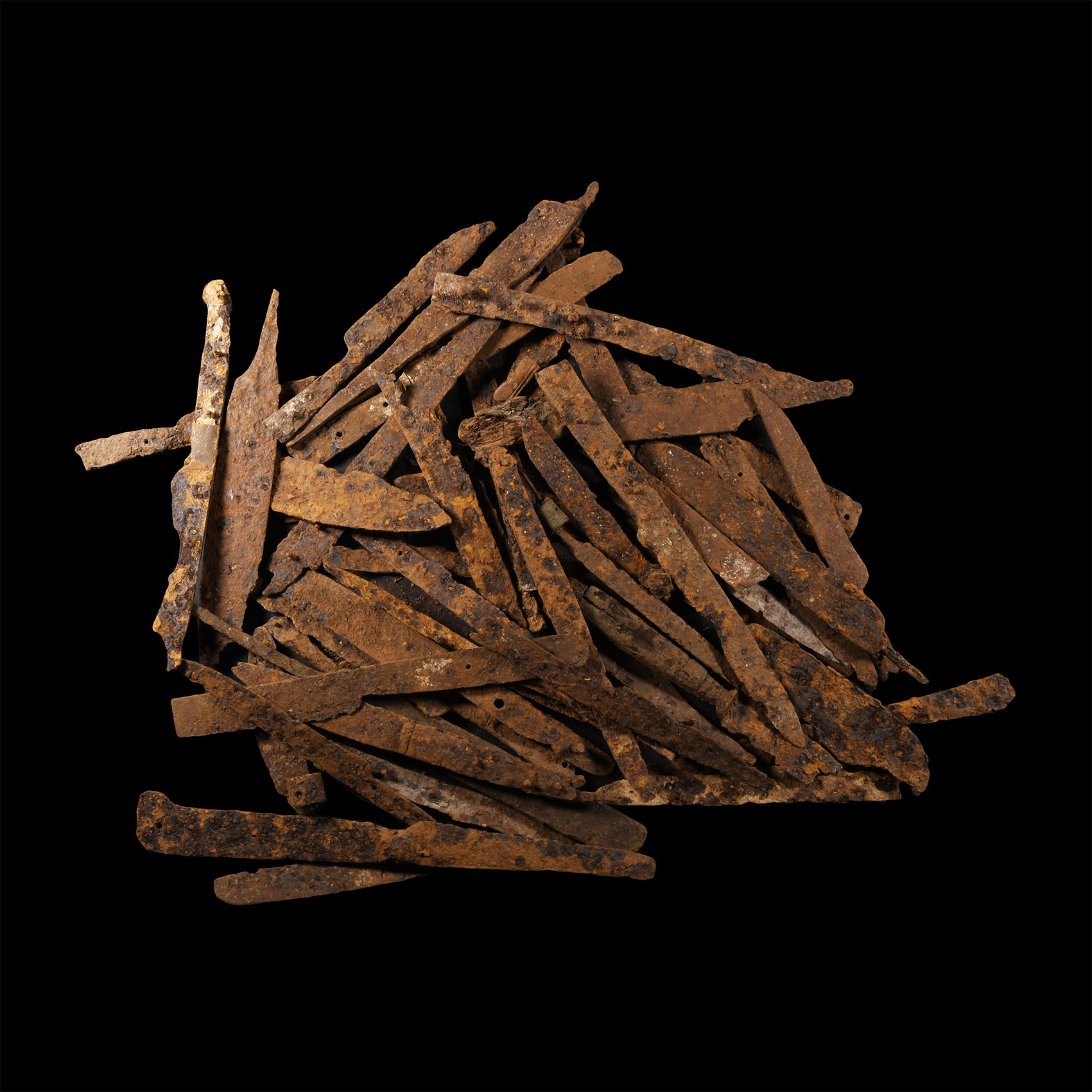 Medieval Iron Knife Blade Group