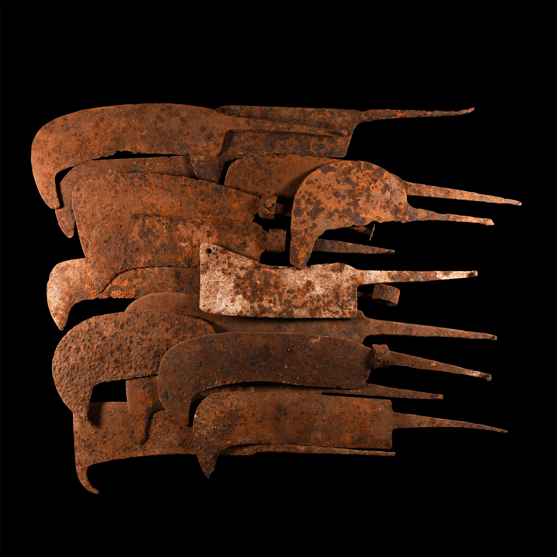 Medieval Iron Cleaver Group