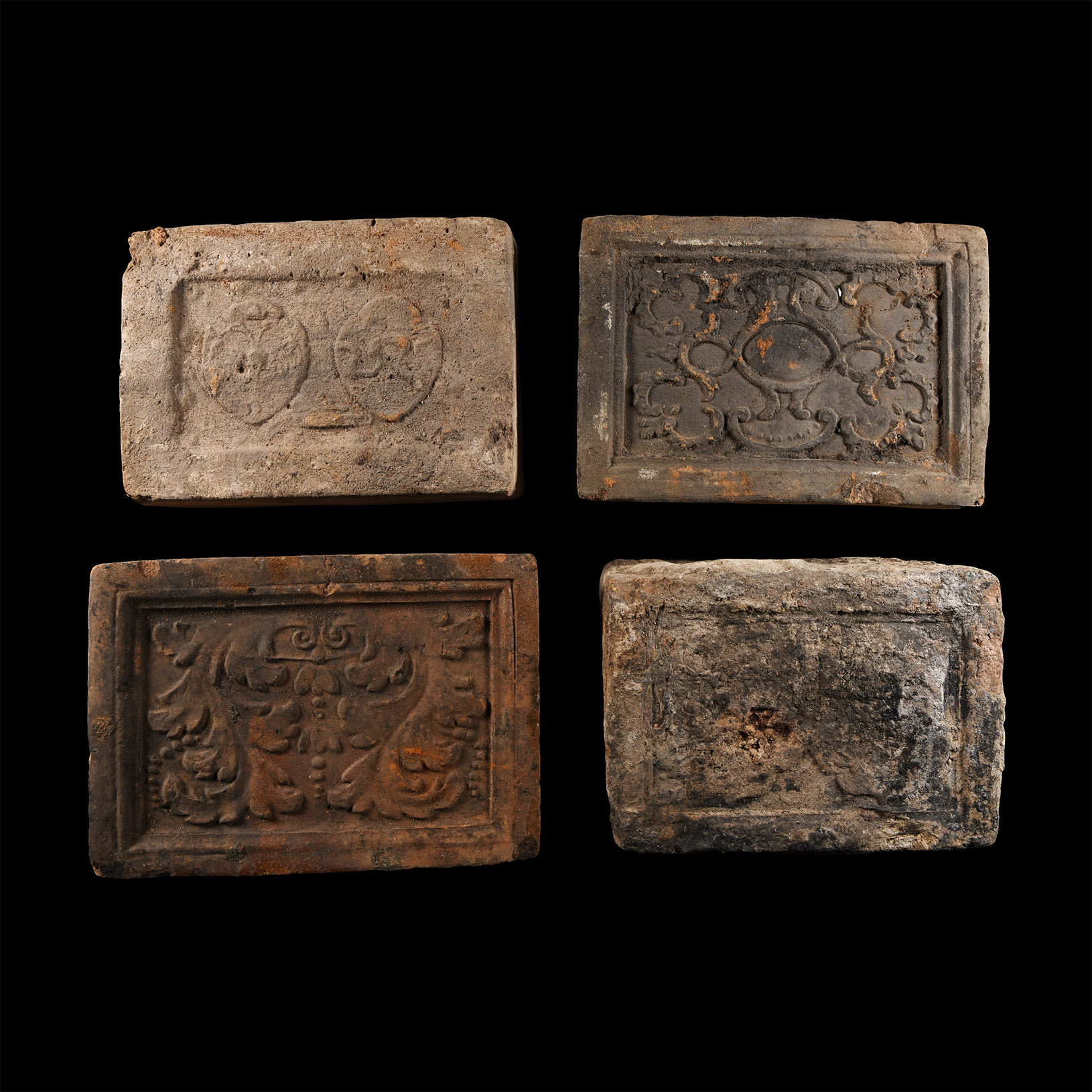 Elizabethan Period Ceramic Fire Brick Group