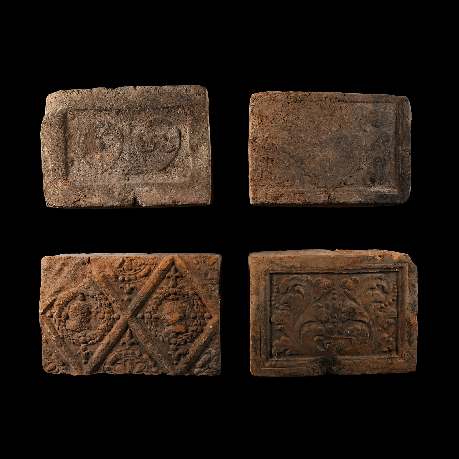 Elizabethan Period Ceramic Fire Brick Group