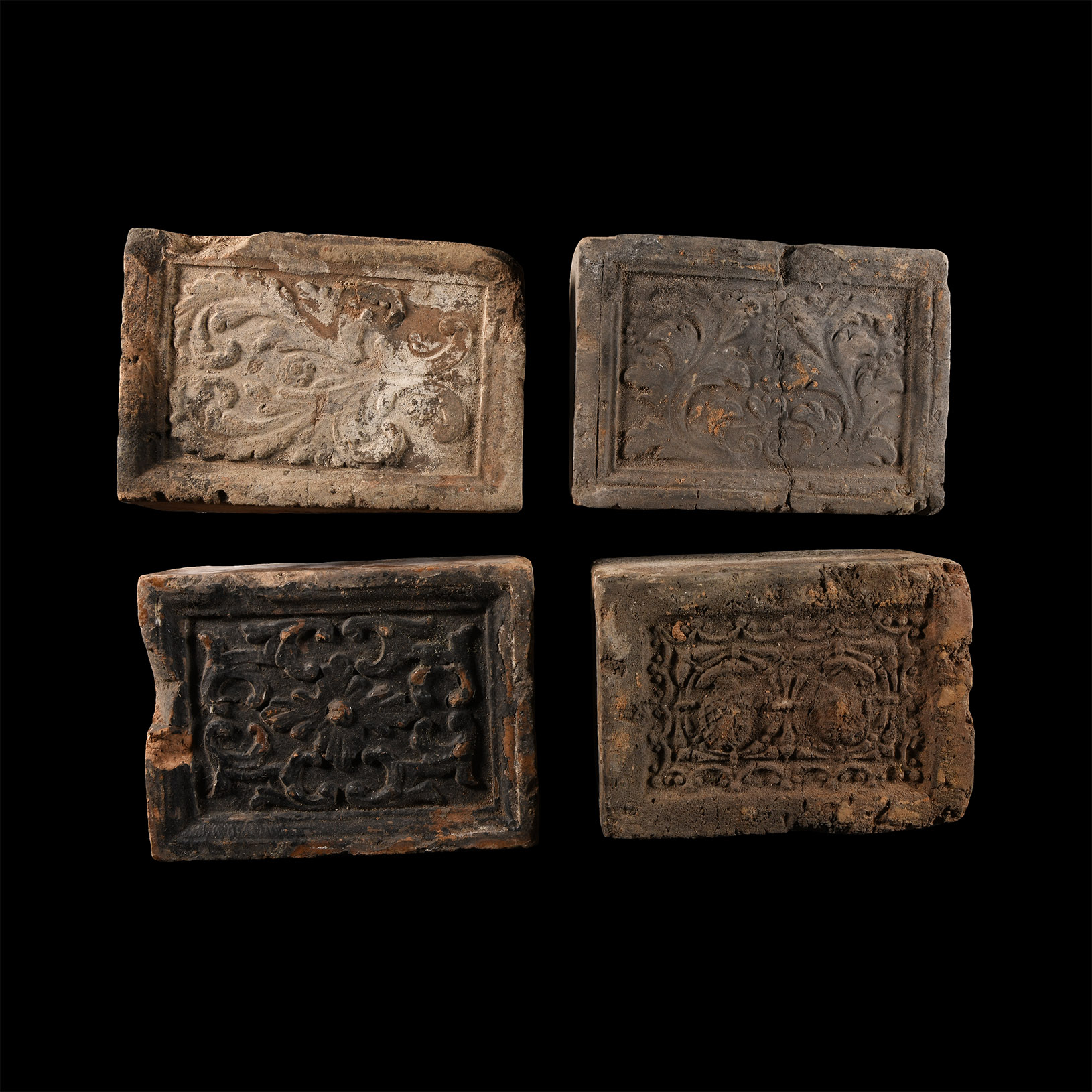 Elizabethan Period Ceramic Fire Brick Group