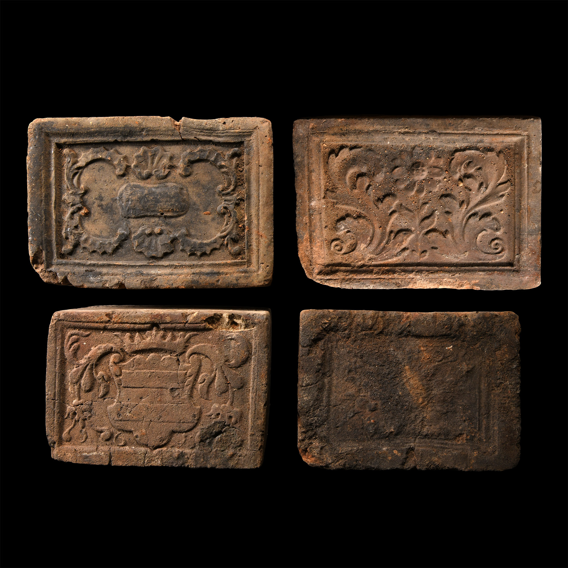 Elizabethan Period Ceramic Fire Brick Group
