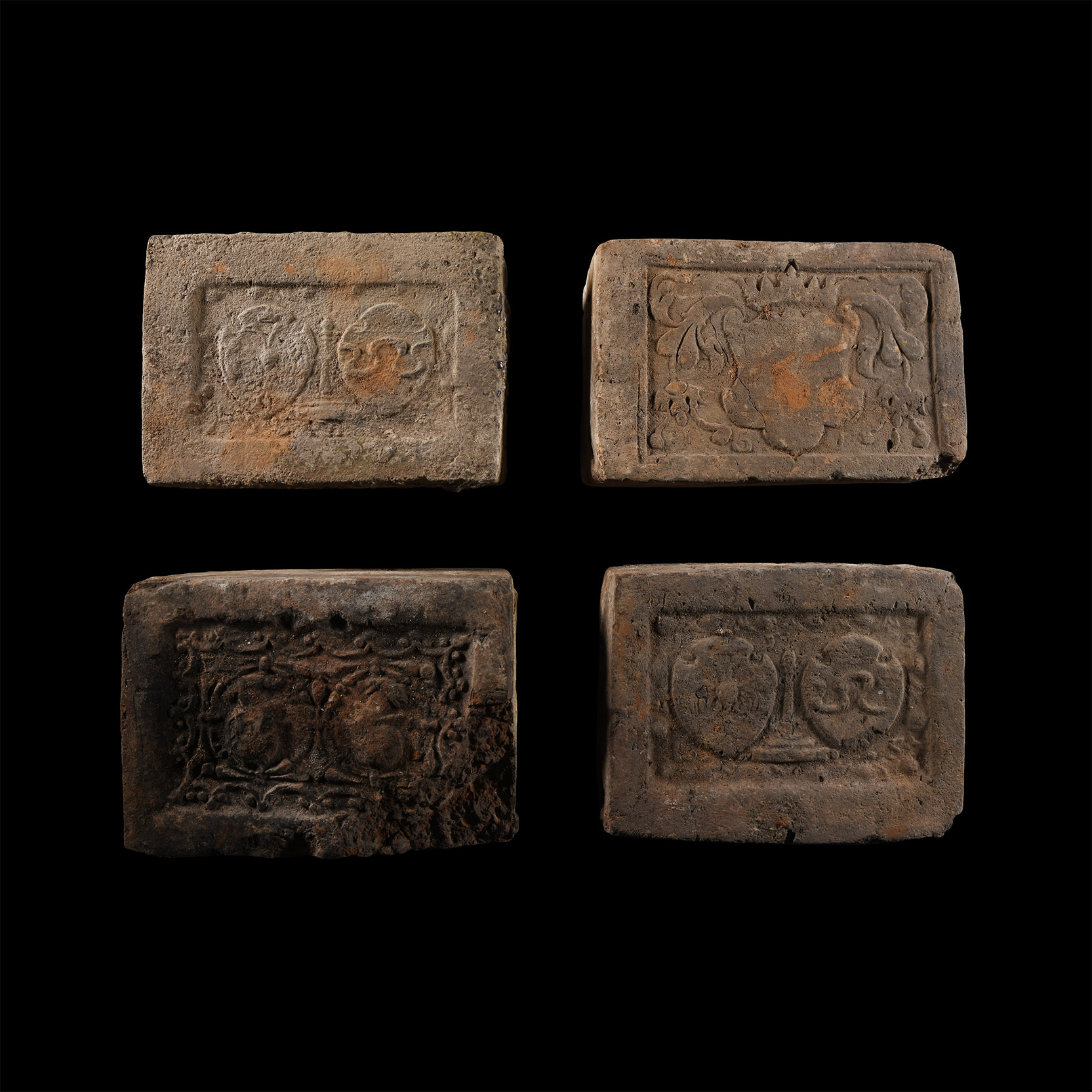Elizabethan Period Ceramic Fire Brick Group