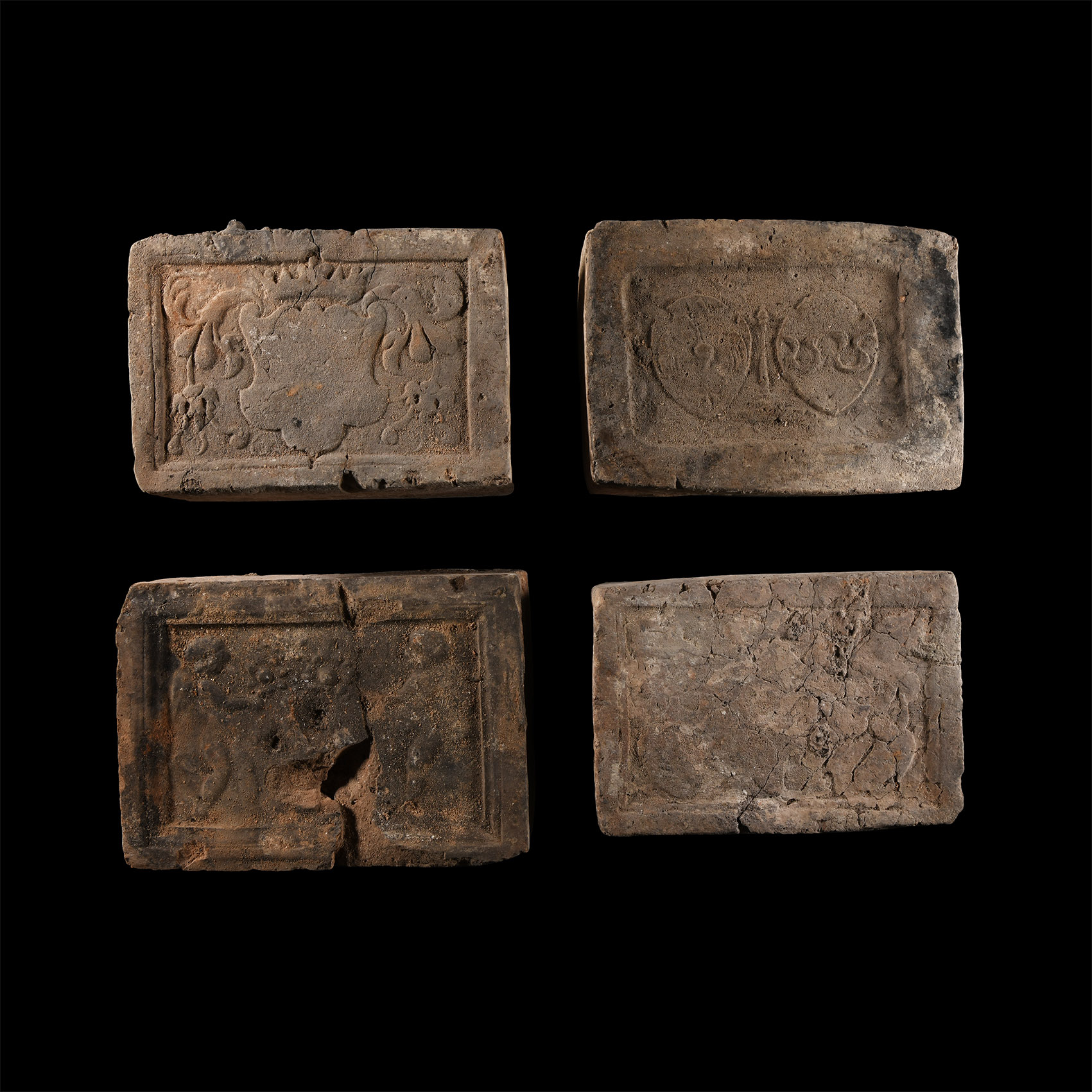Elizabethan Period Ceramic Fire Brick Group