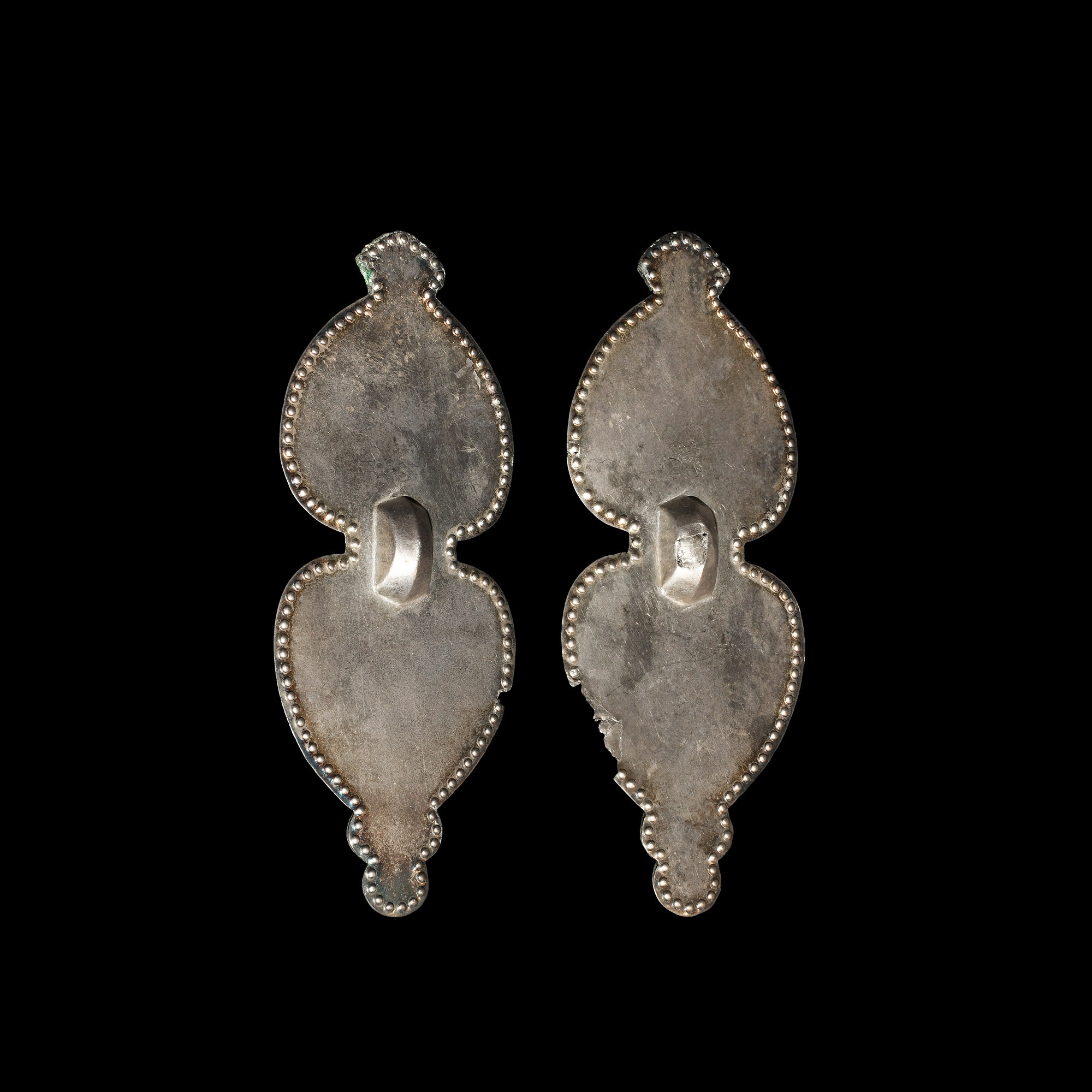 Large Roman Sheet-Silver Brooch Pair