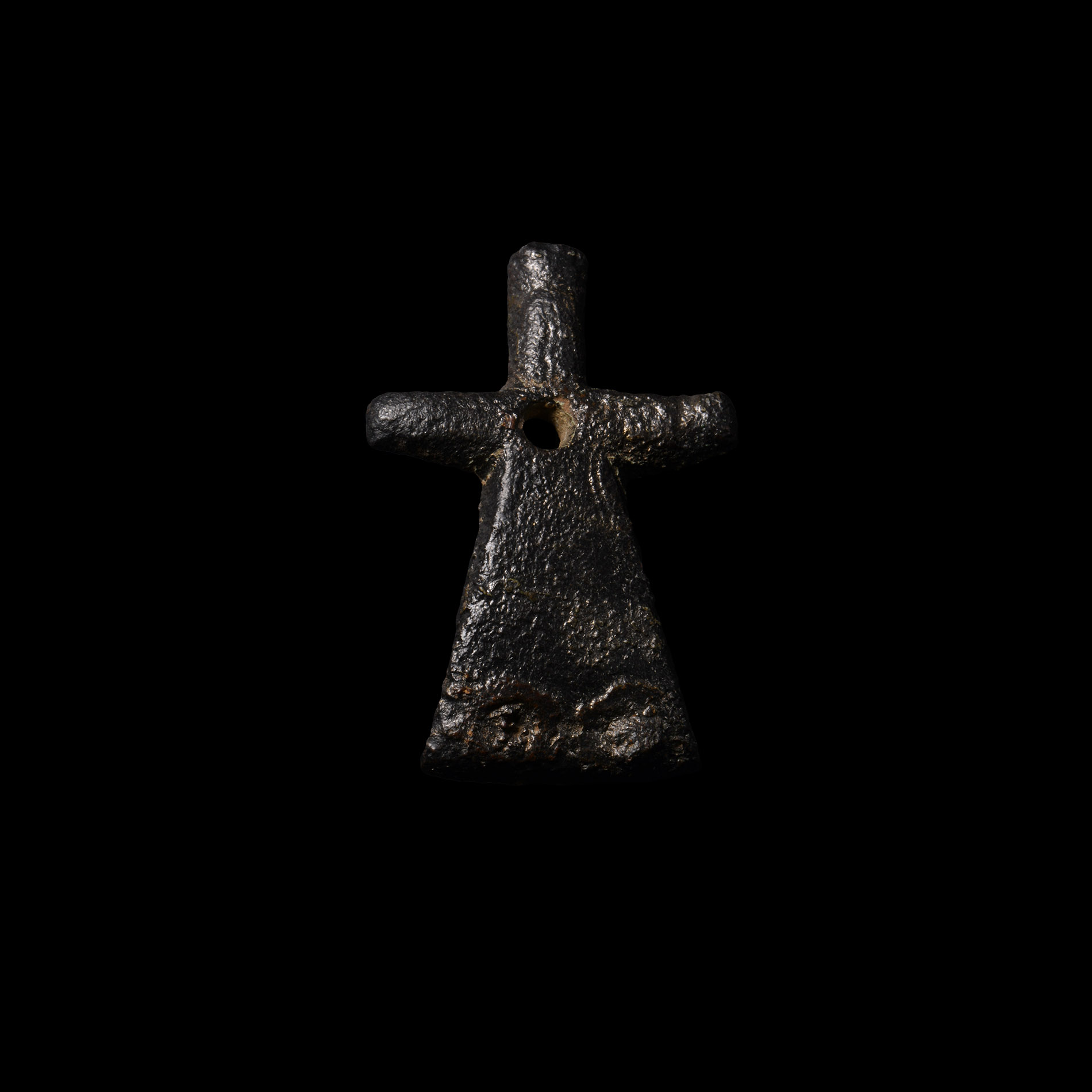 Viking Bronze Apex Stirrup Mount with Cross