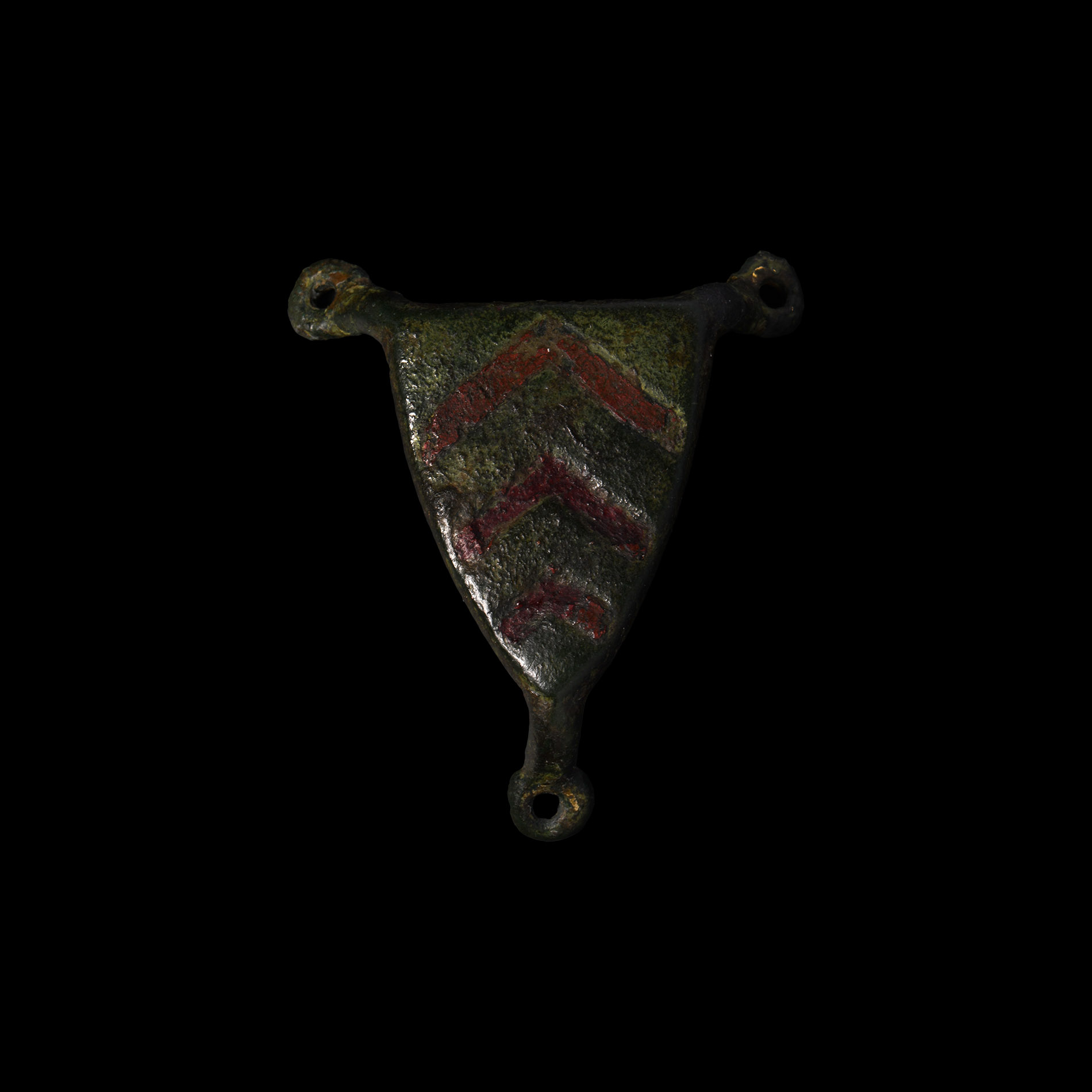 Medieval 'Clare Family' Bronze Heraldic Horse Saddle Mount