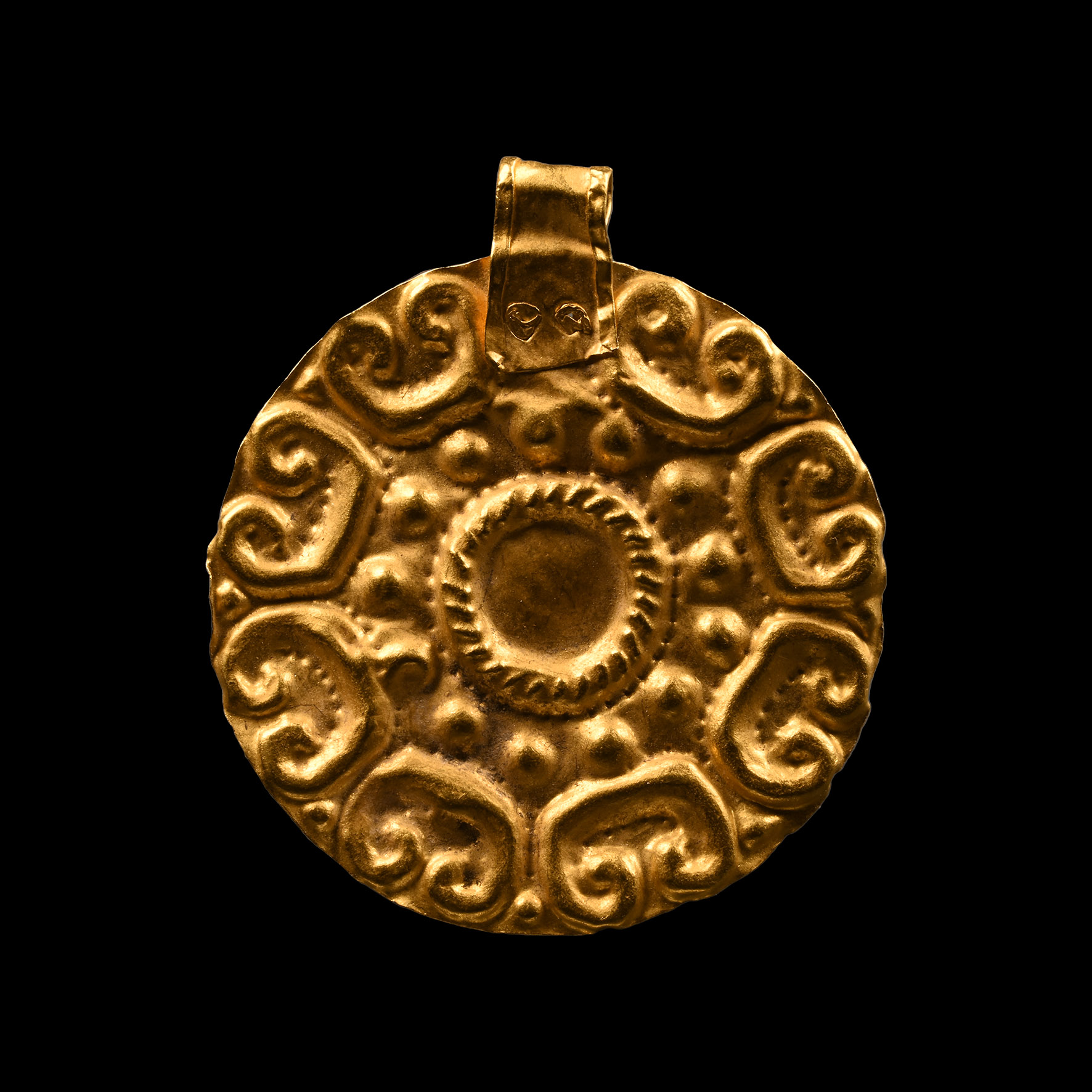 Mycenaean Gold Roundel Pendant
