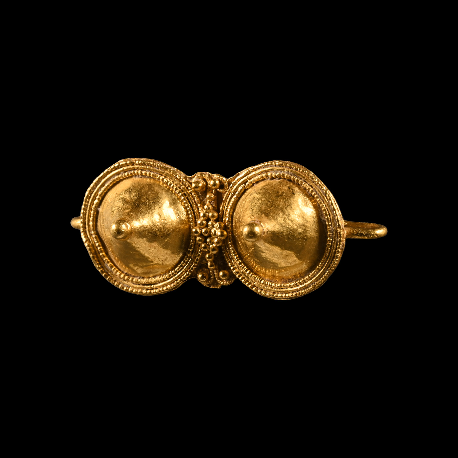 Hellenistic Gold Double Boss Brooch