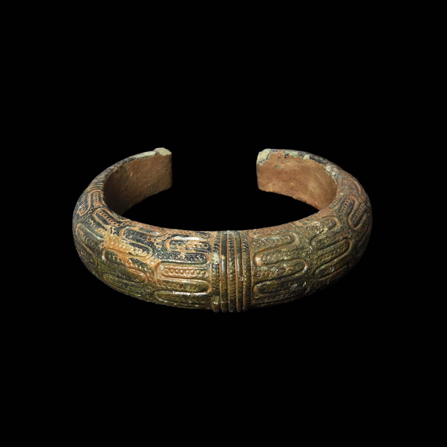 Viking Age Bronze Geometric Bracelet