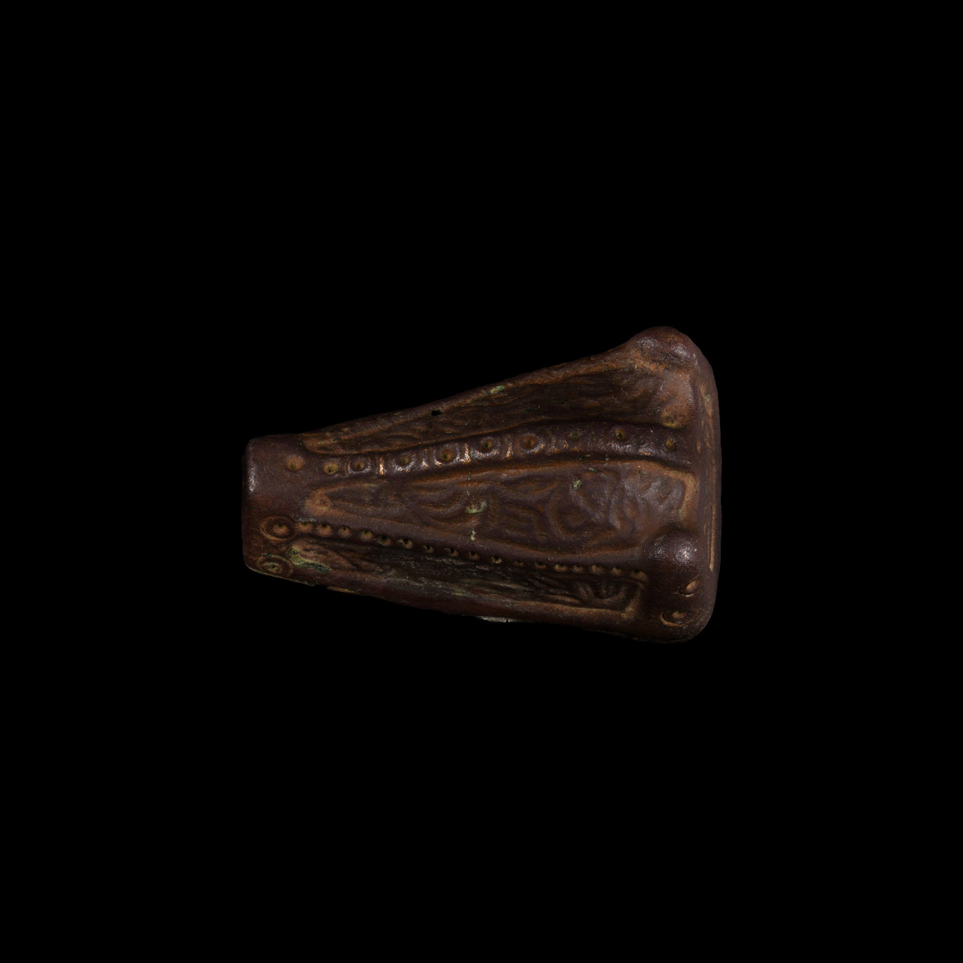 Viking Age Gilt Bronze Boar's Head Brooch