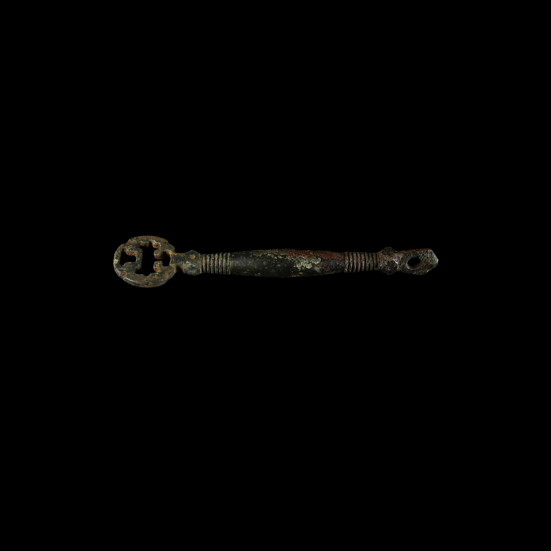 Viking Age Decorated Bronze Key