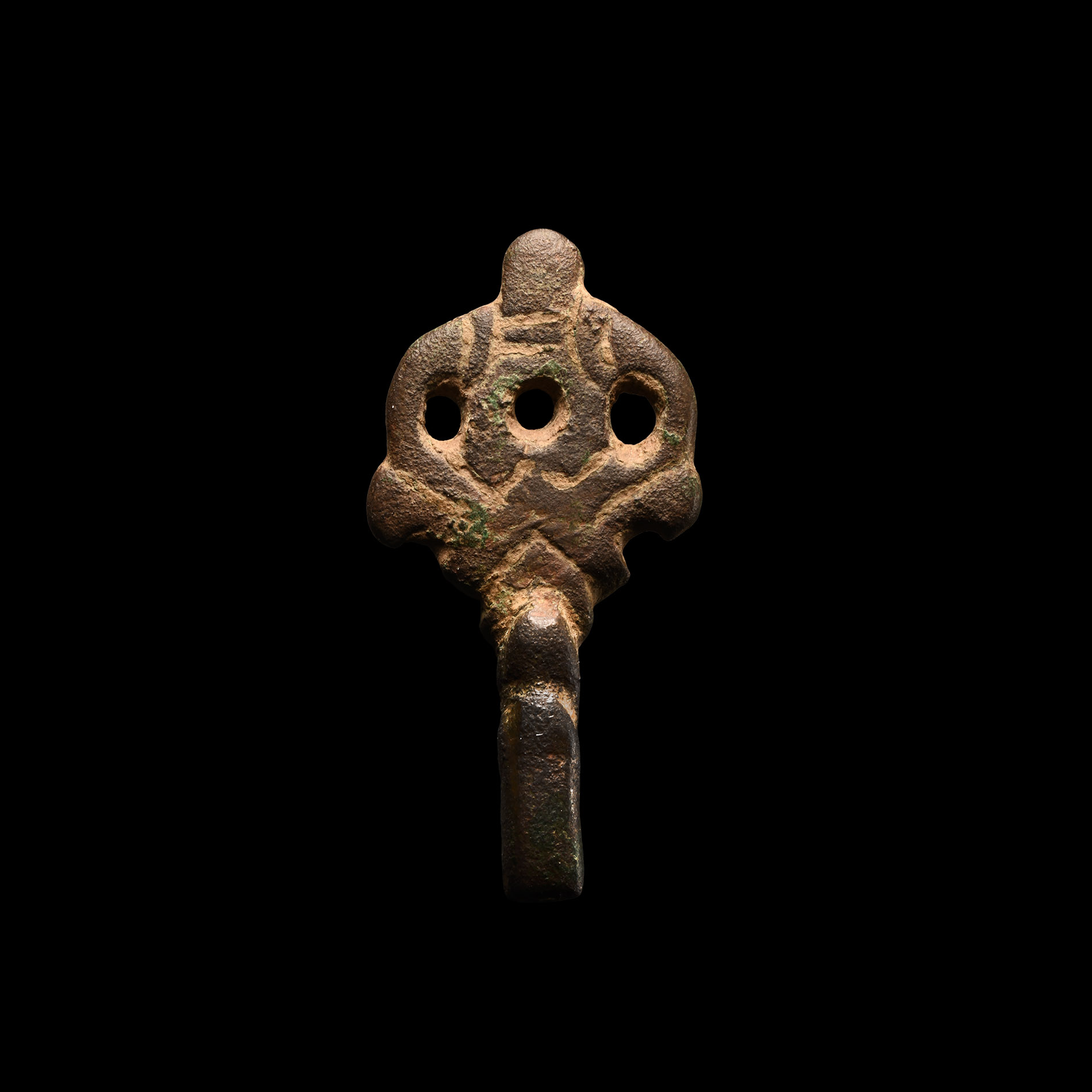 Viking Bronze Lyre Tuning Key Handle
