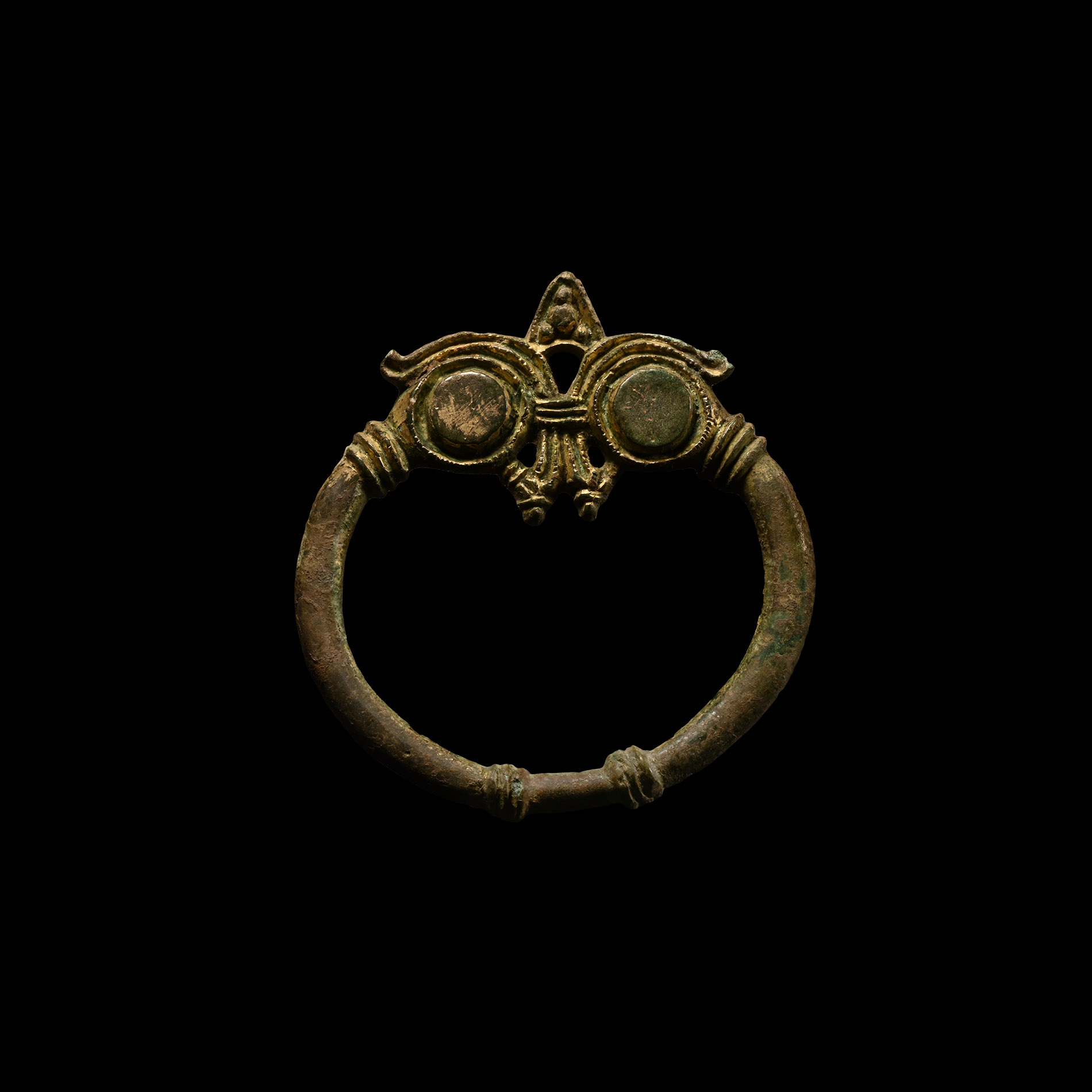Viking Gilt Bronze Penannular Brooch Loop