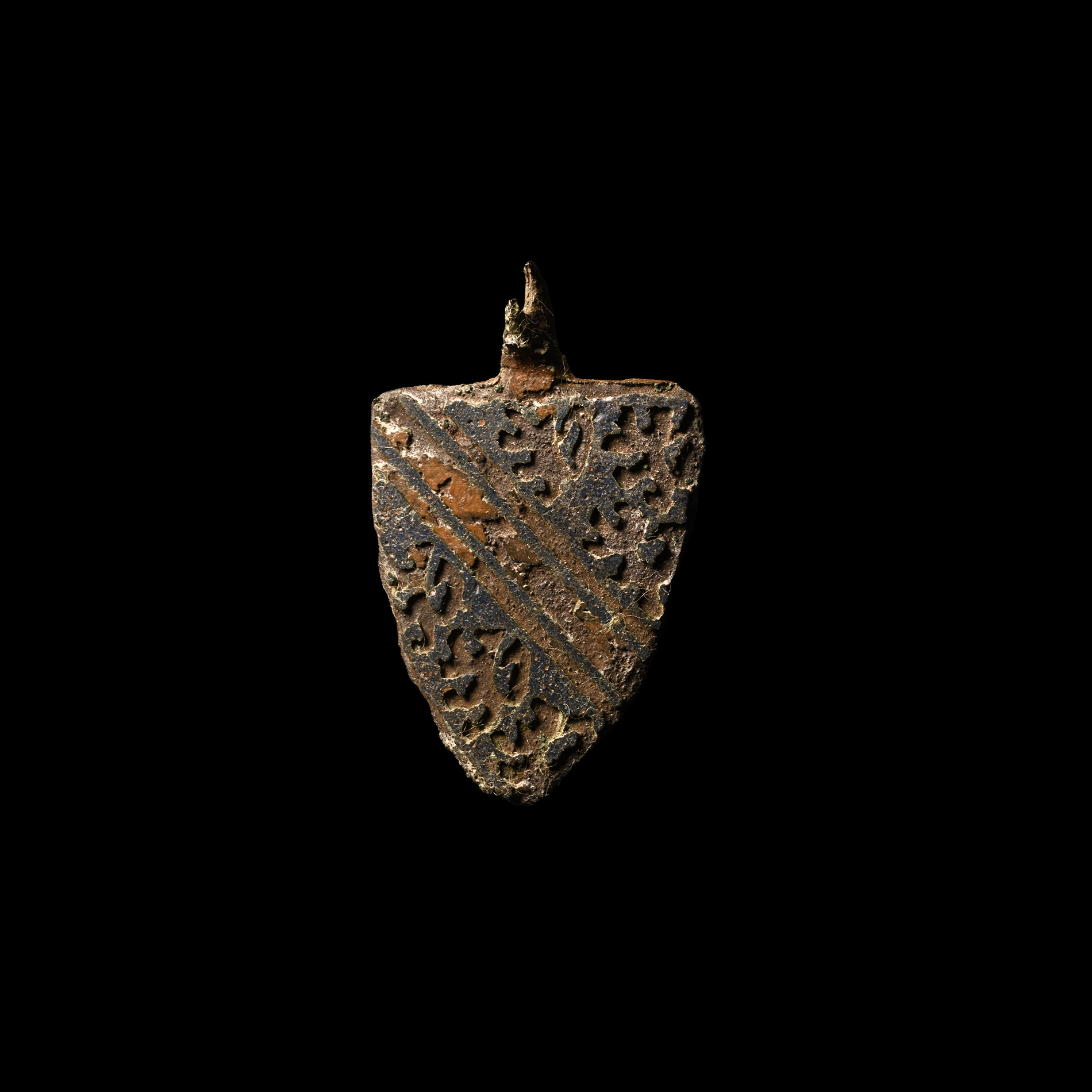 Medieval Bronze 'de Bohun Family' Knight's Heraldic Horse Harness Pendant