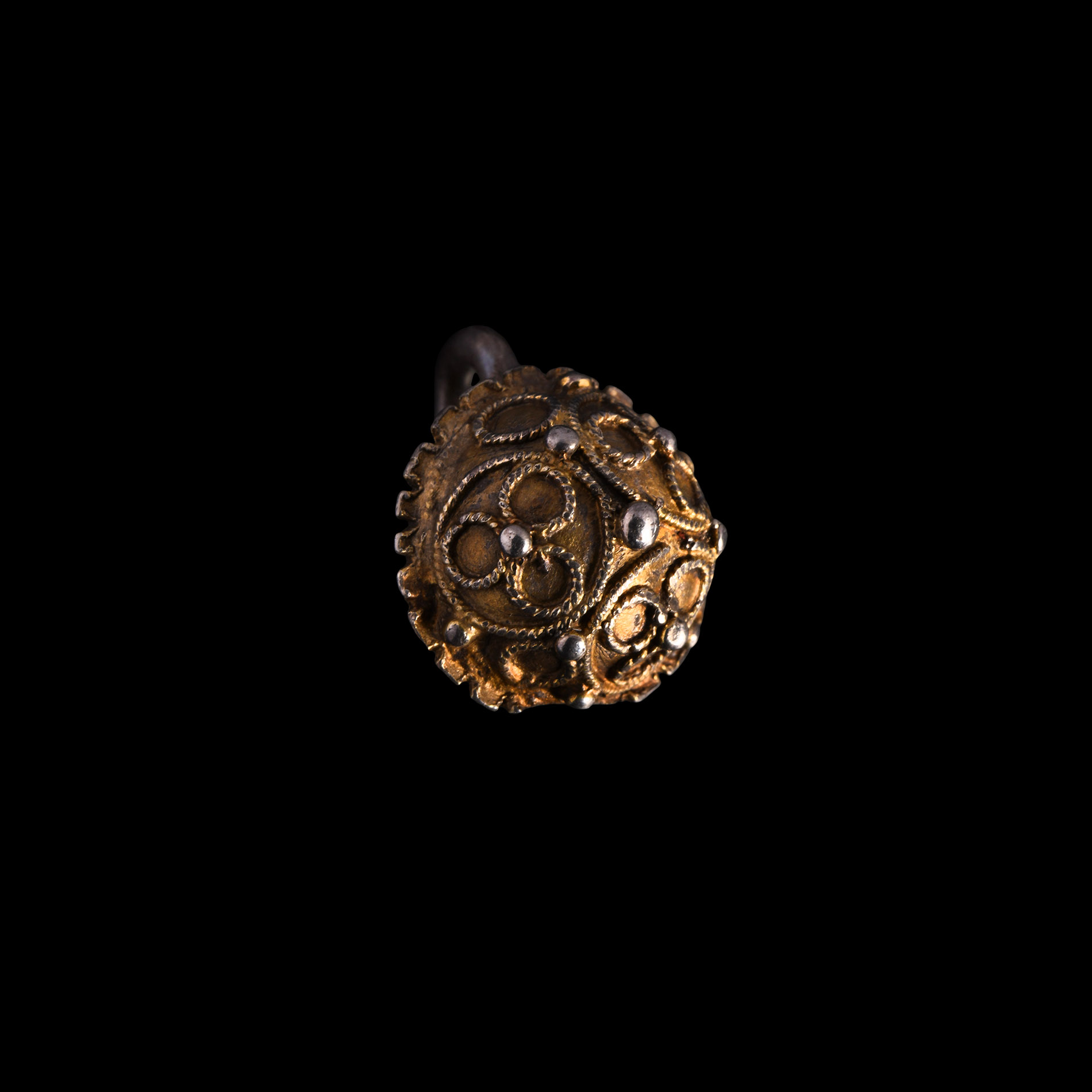 Tudor Period Silver-Gilt Hat Pin
