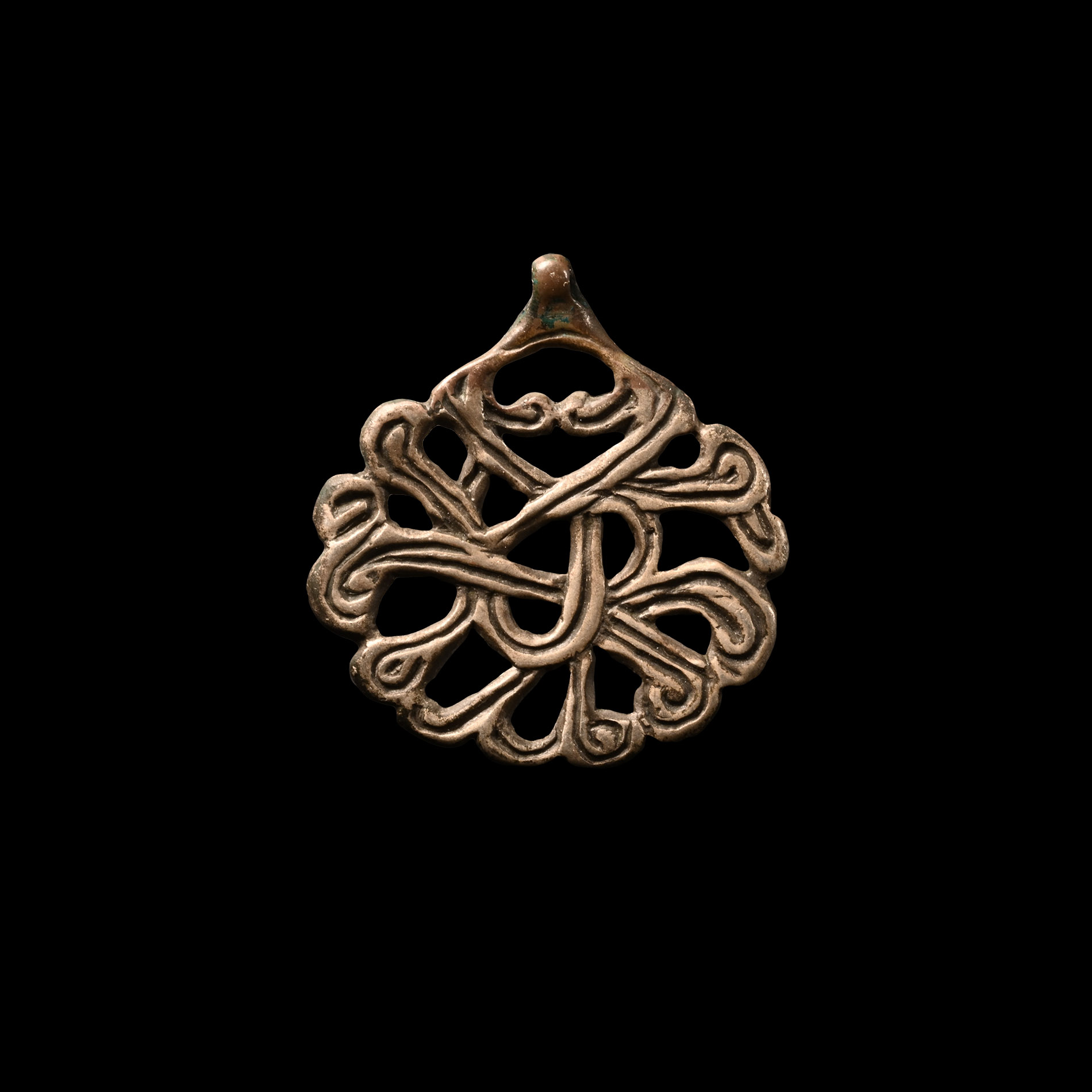 Viking Silver Interlaced Pendant