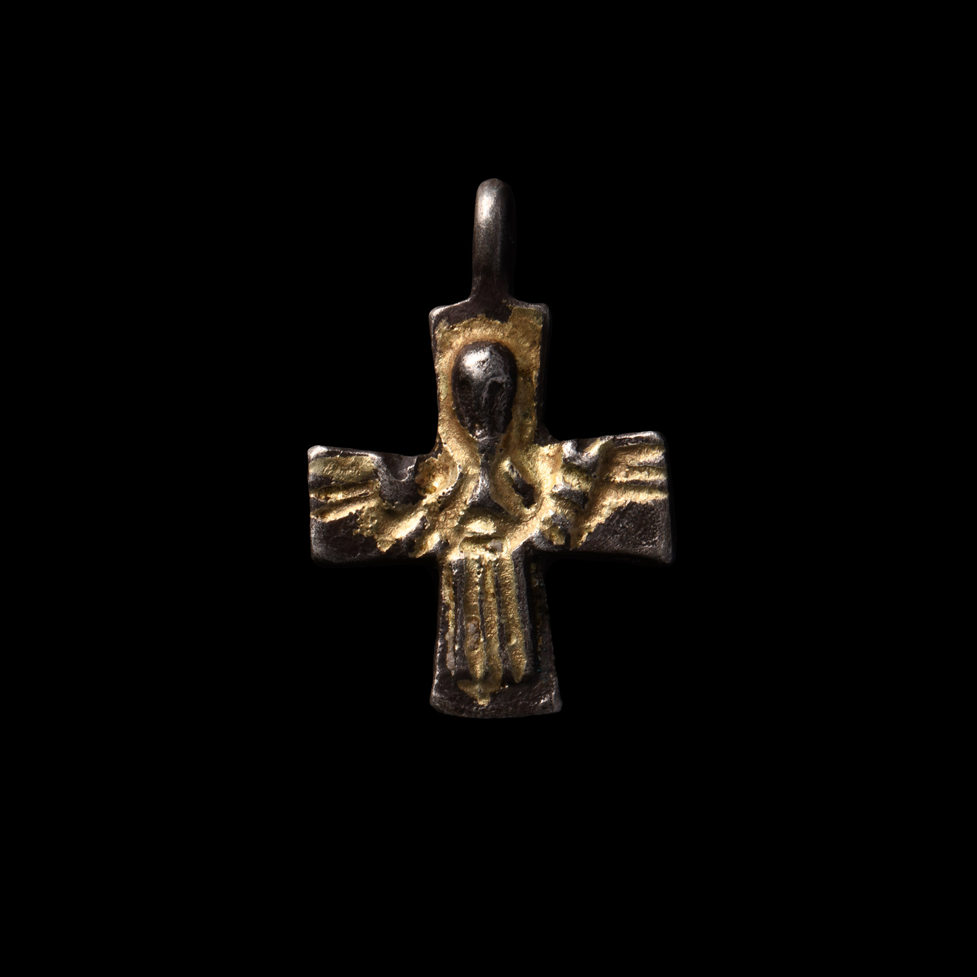 Viking Silver-Gilt Cross Pendant