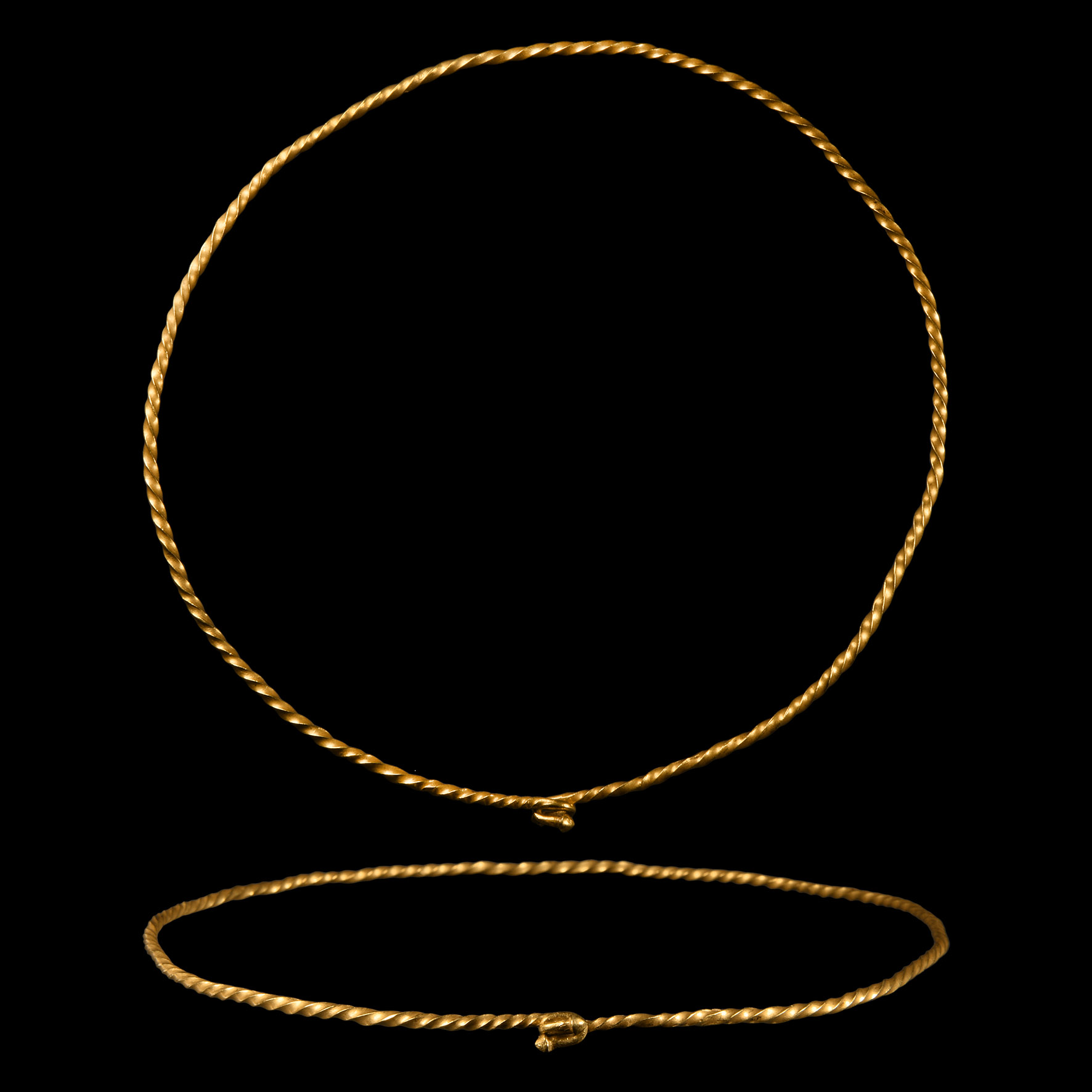 Viking Age Twisted Gold Torc