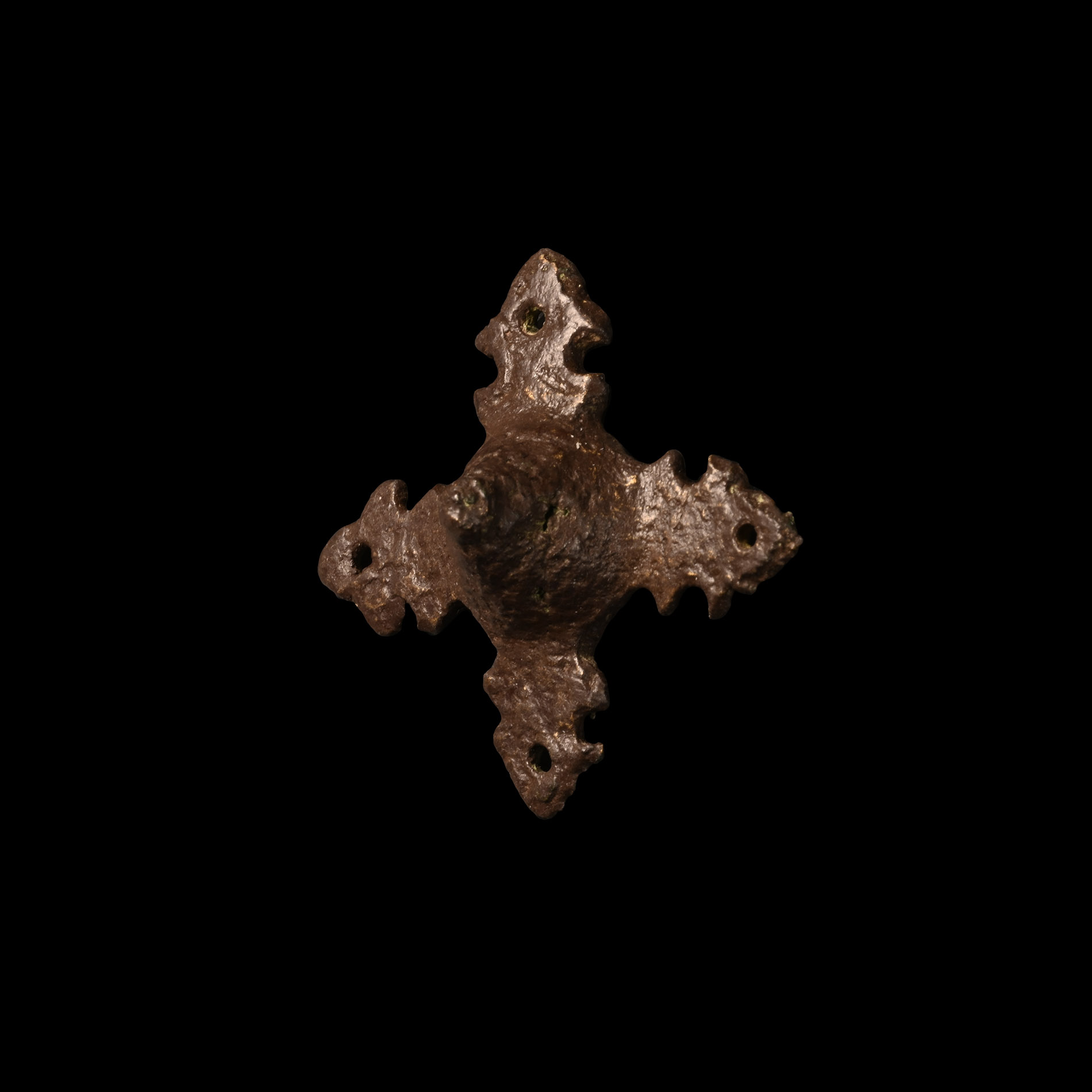 Viking Age Bronze Shield Mount