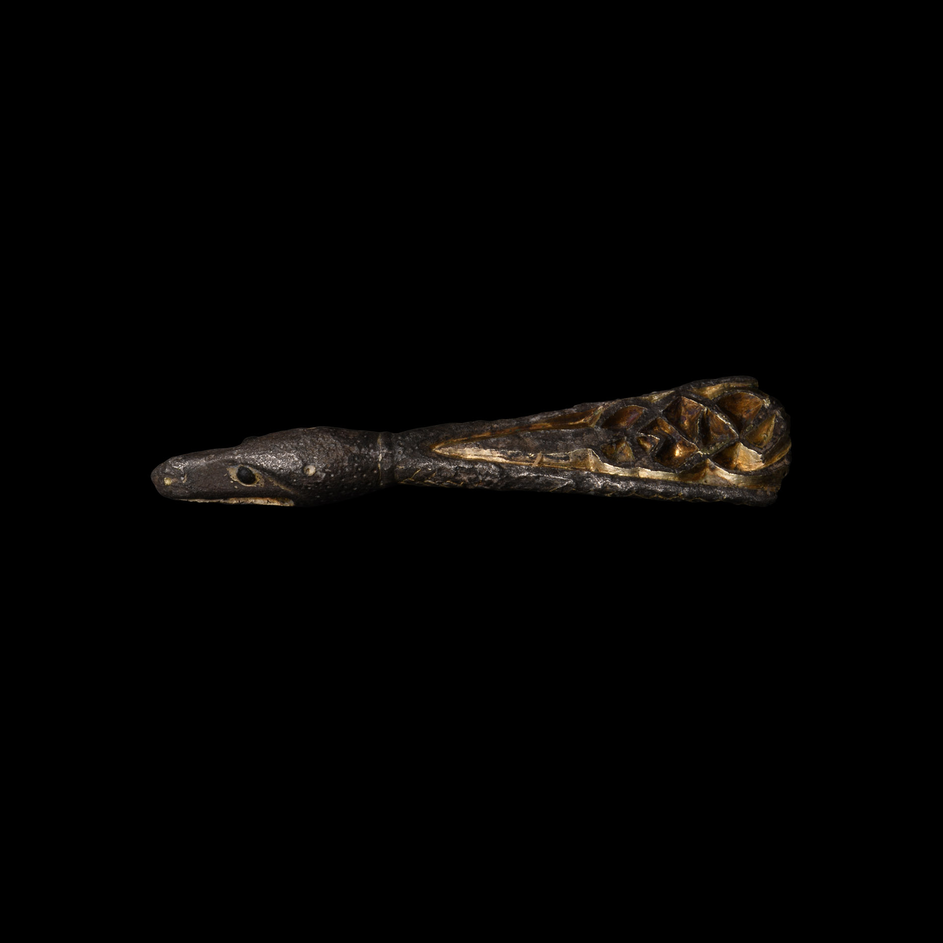 Viking Age Silver-Gilt Zoomorphic Strap End