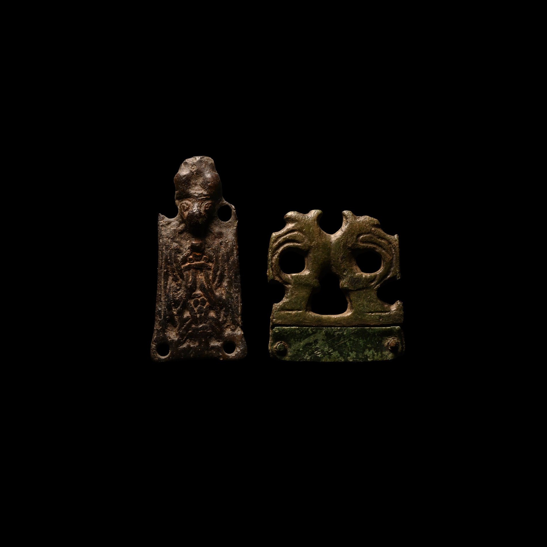 Viking Bronze Zoomorphic Strap End Collection