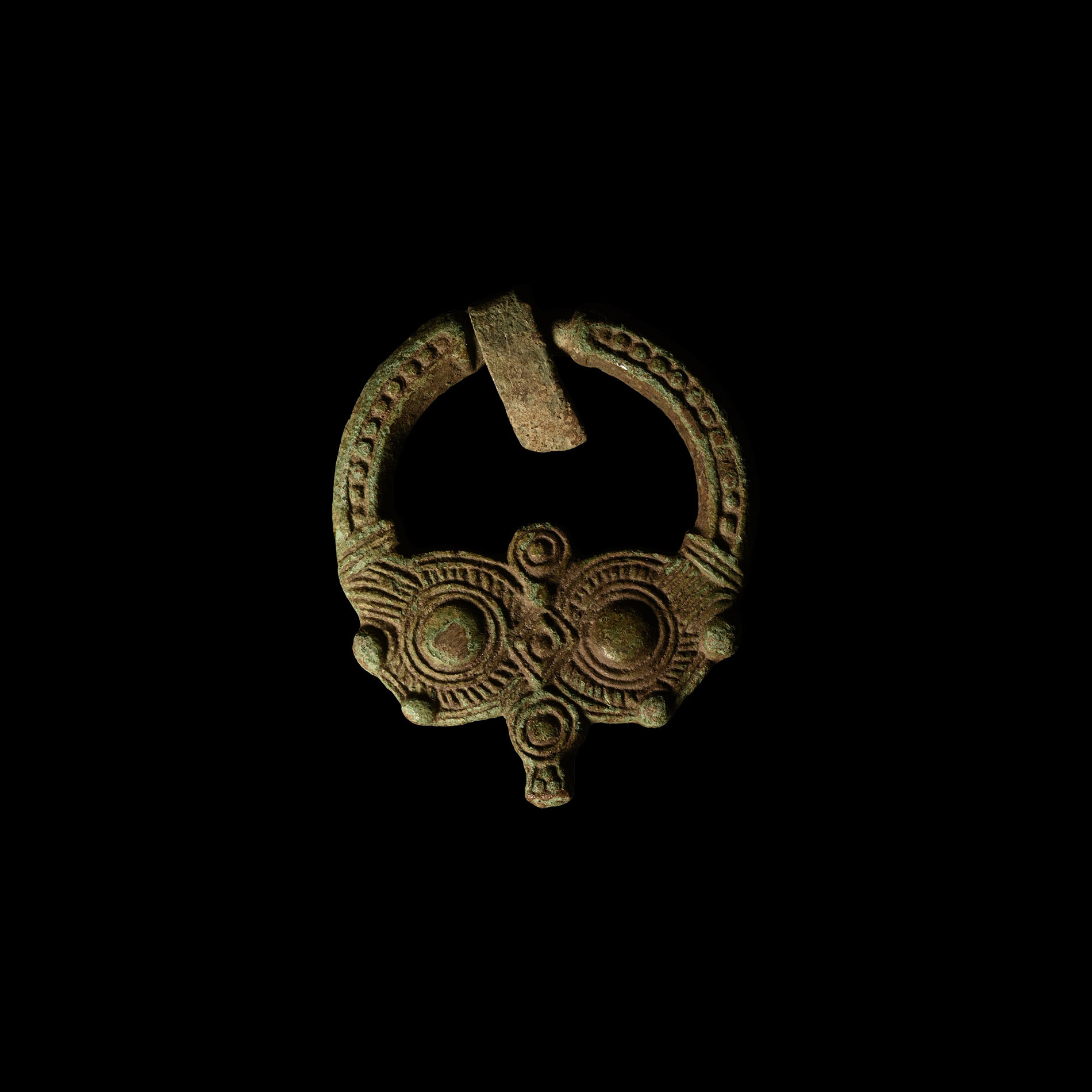 Viking Age Decorated Bronze Brooch