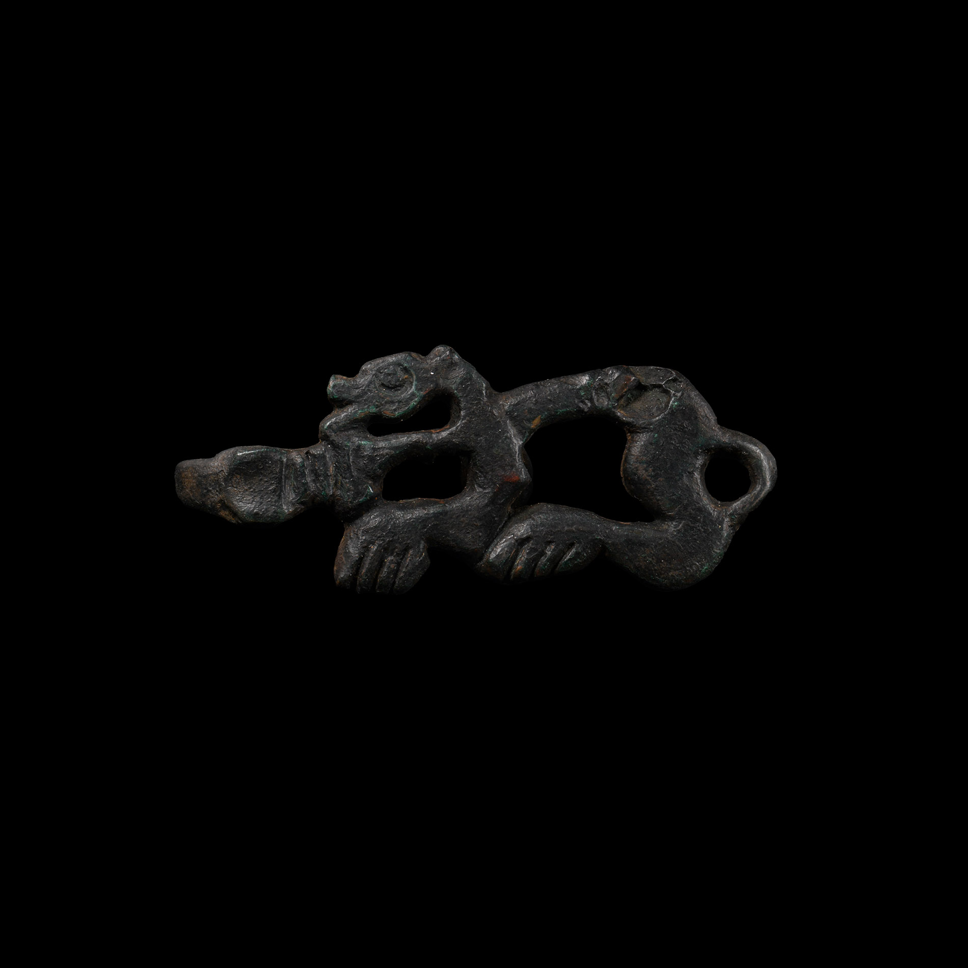 Viking Age Bronze Openwork Beast Mount