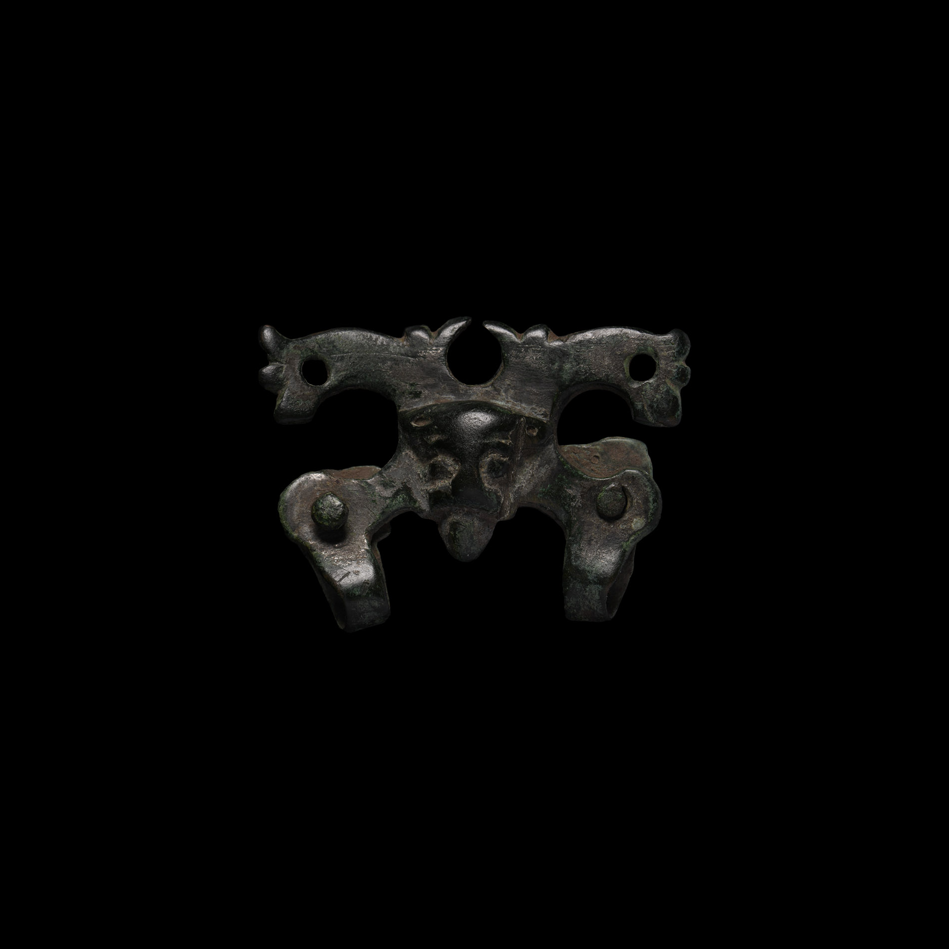 Viking Age Bronze Facing Mask Strap Fitting