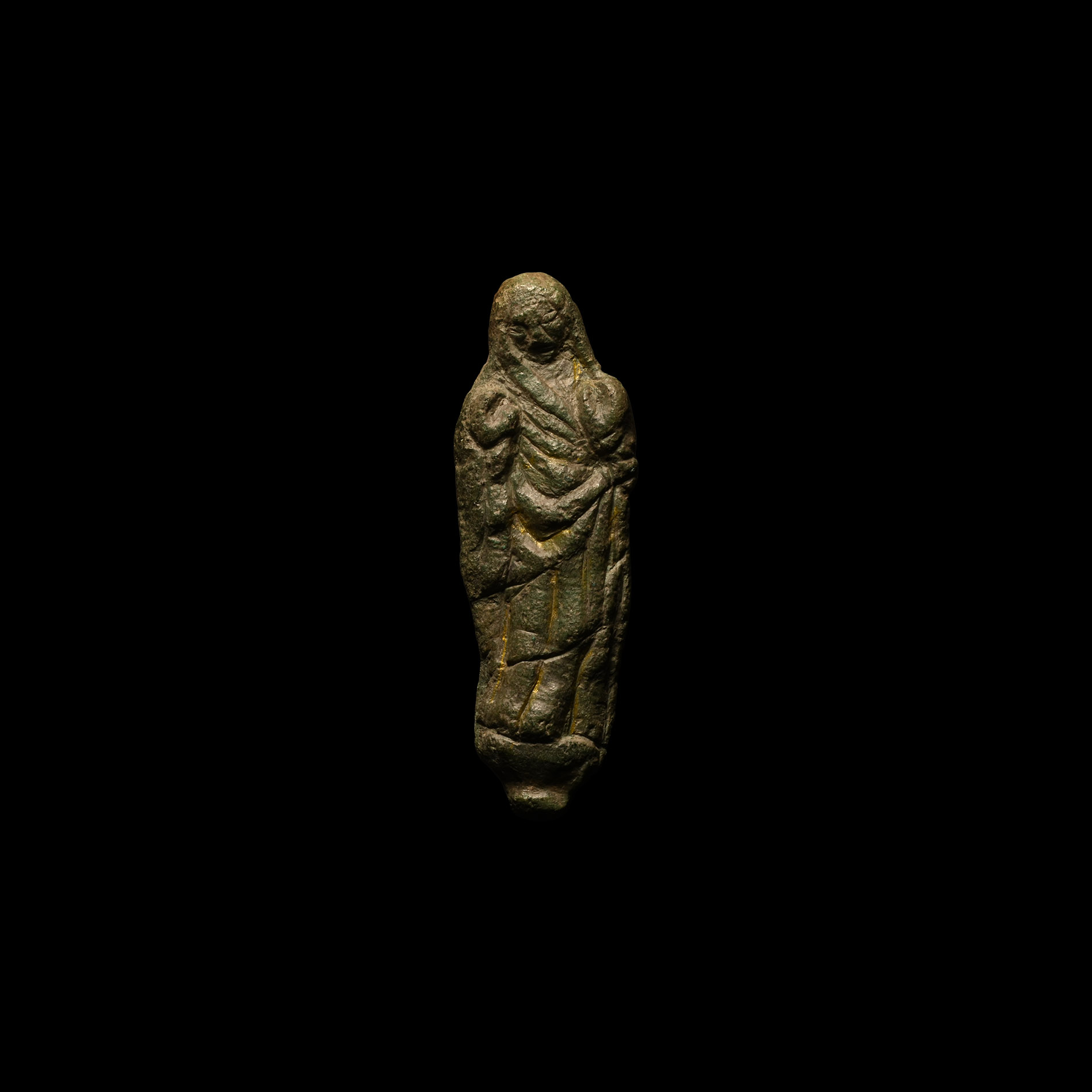 Tudor Period Bronze Figural Mount