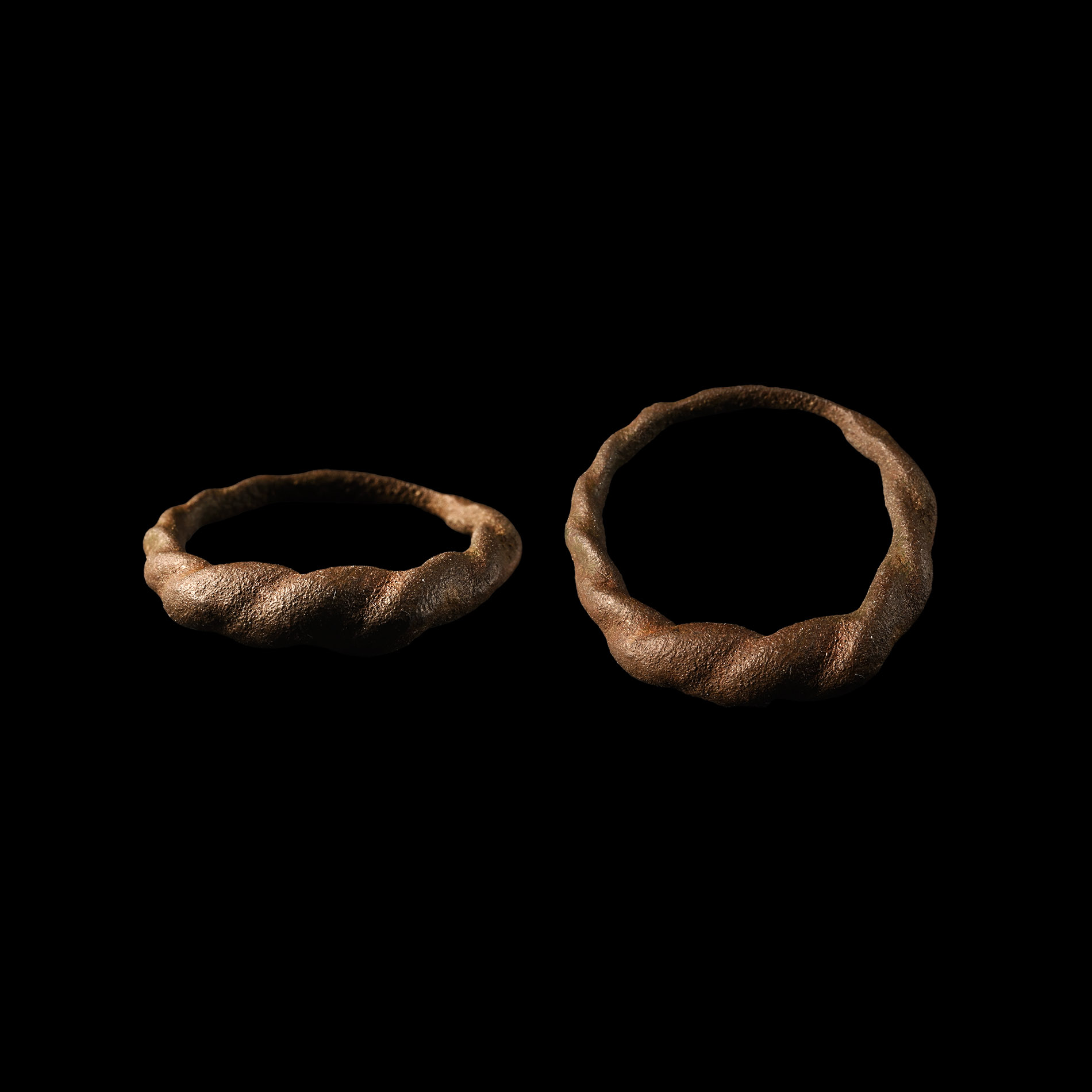 Viking Age Bronze Faux Twisted Ring